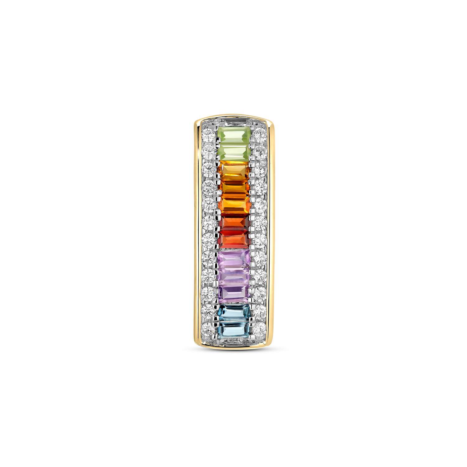 Brillant Anhänger "rainbow" Gelbgold 585/-