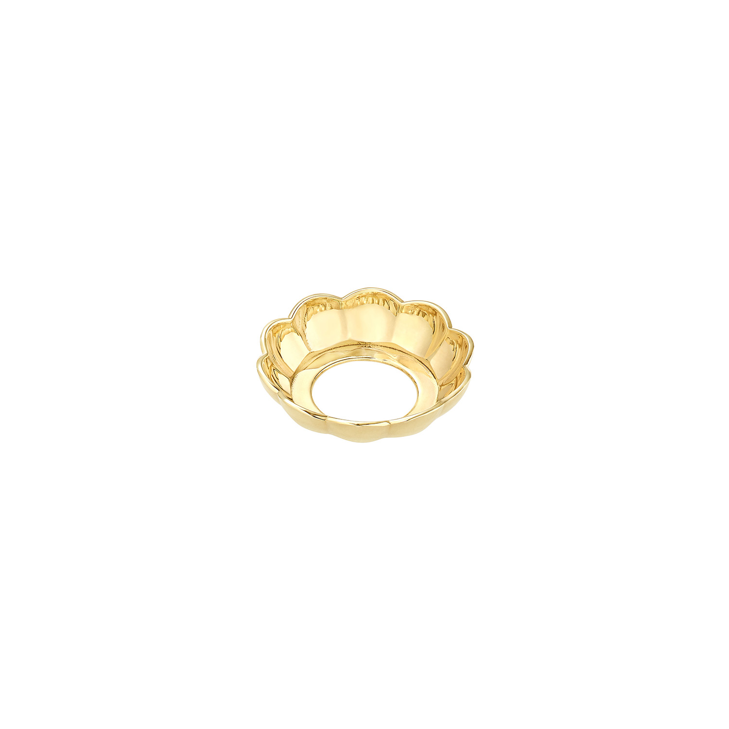 Charlotte Scheibe BLÜTENSCHALE Gelbgold 585/-