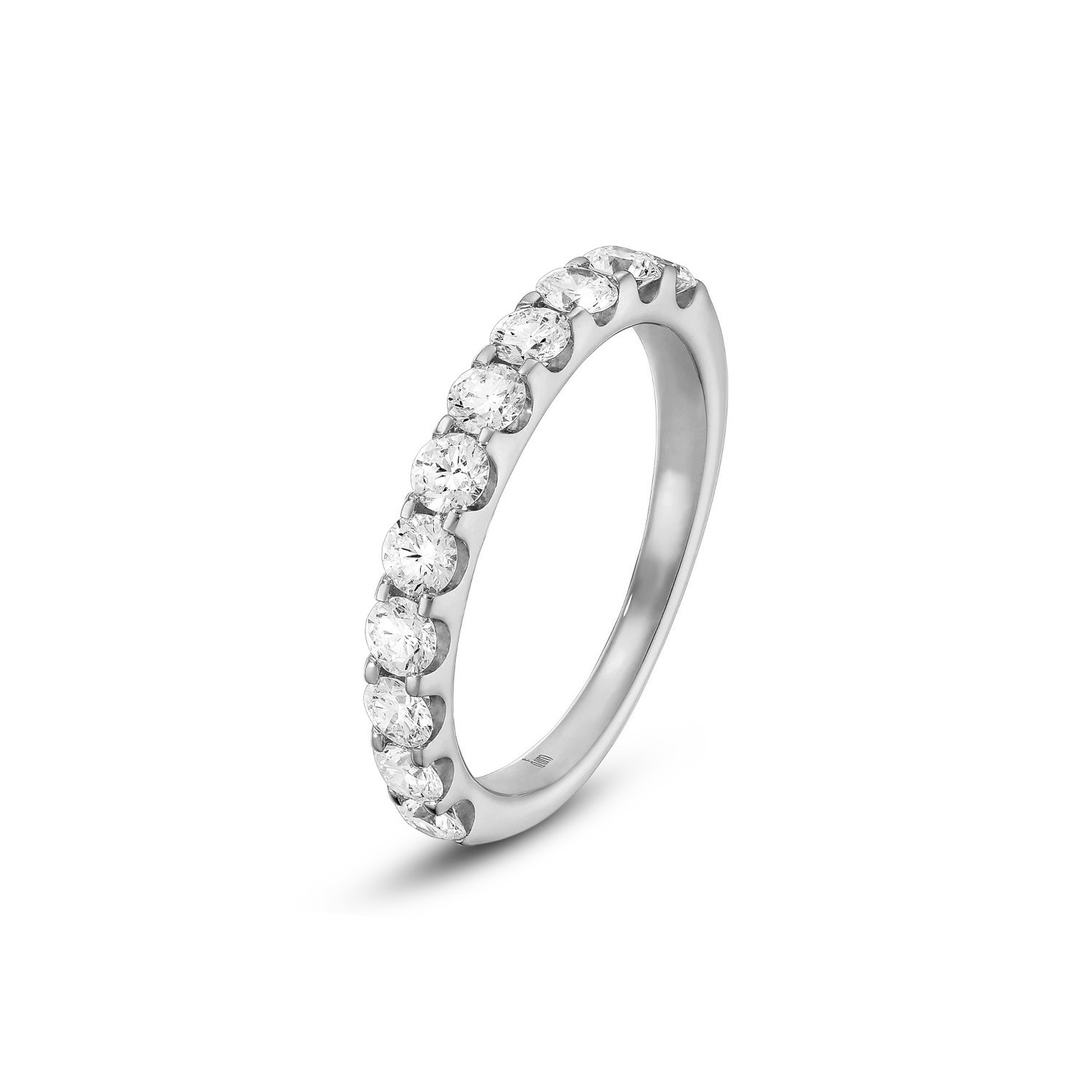Lab Grown Diamond Memoirering Weißgold 585/- zus. 1,00ct - RW56