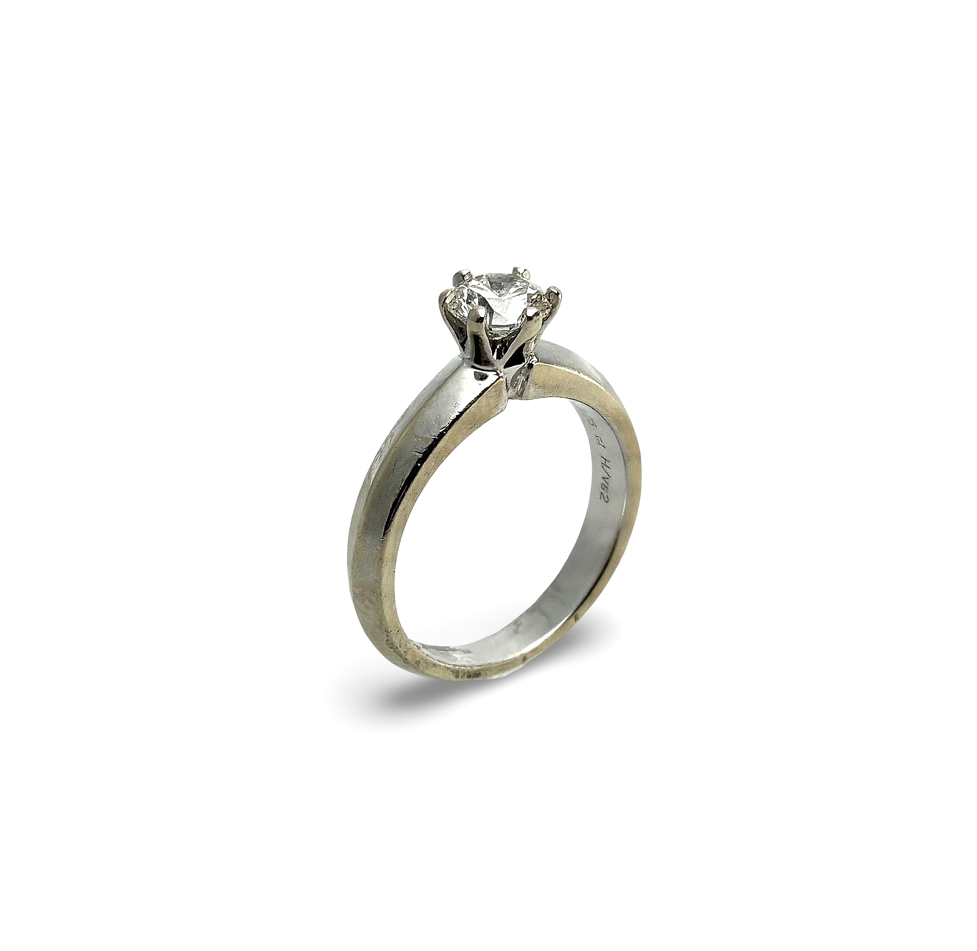 Brillantsolitär Ring - Weißgold 585 - RW 52 - Privatbesitz