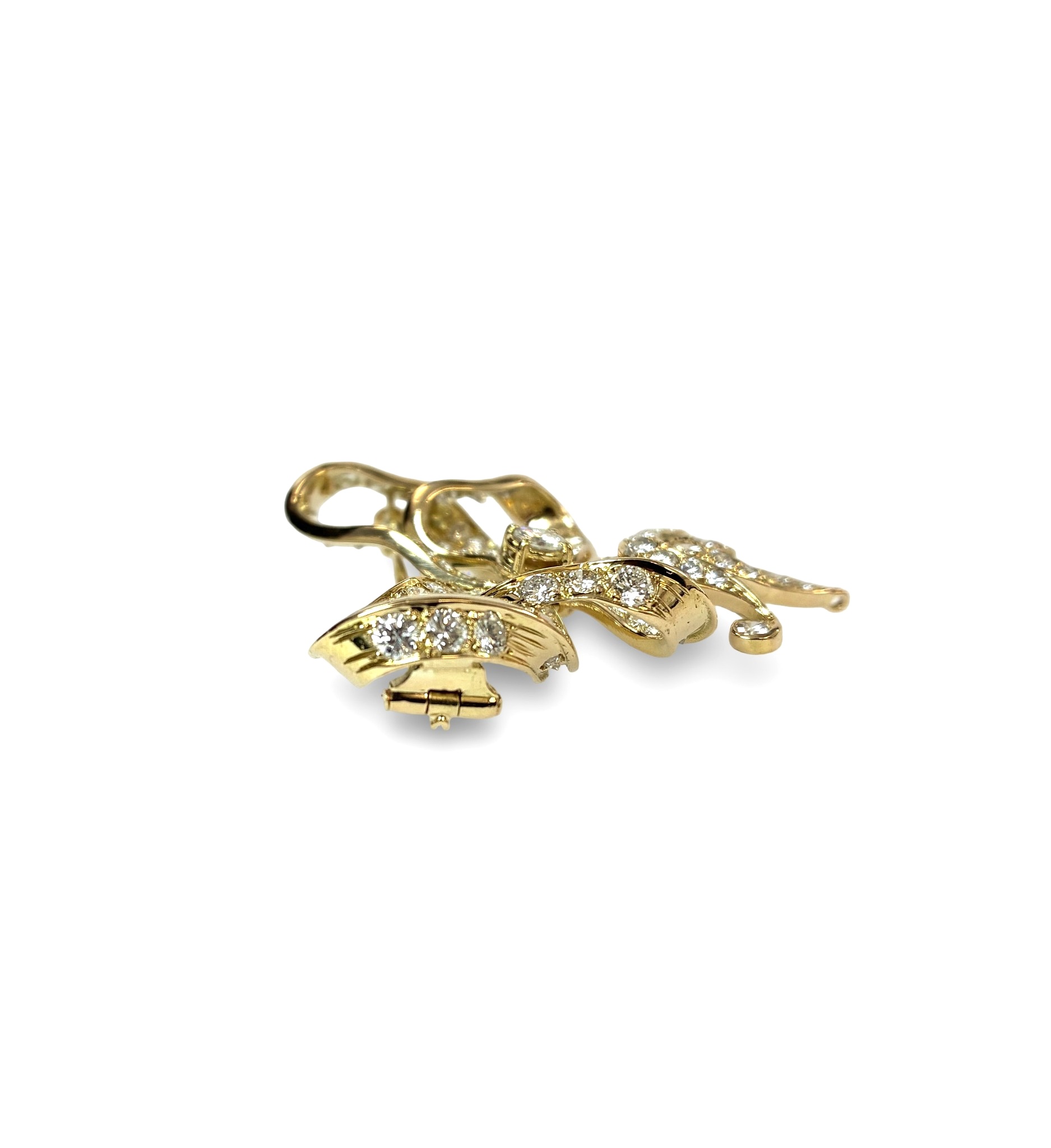 Brillant Brosche - Gold 750 - ca. 43x43mm - Privatbesitz