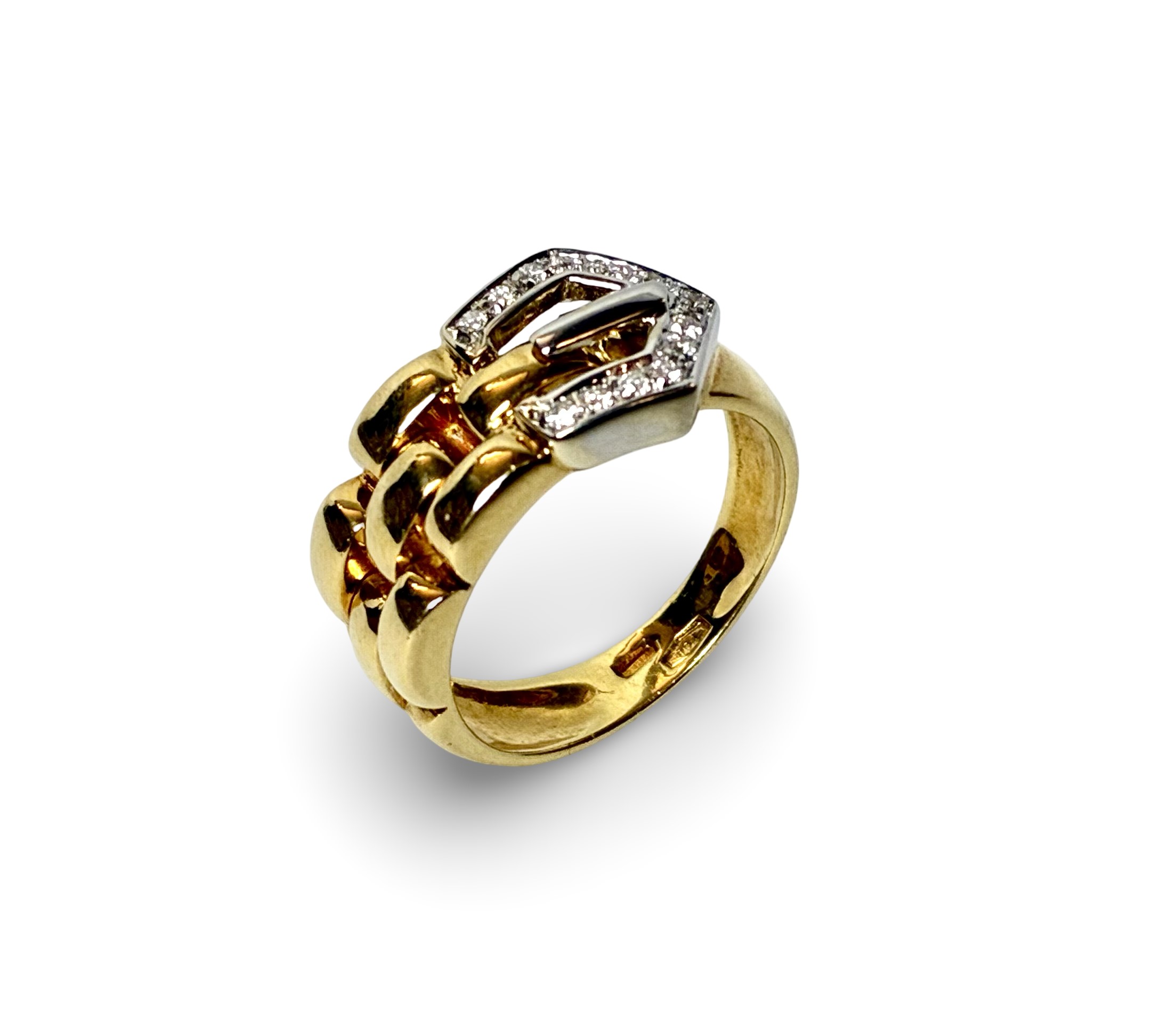 Brillant Ring - Gold Weißgold 750 - RW 55 - Privatbesitz