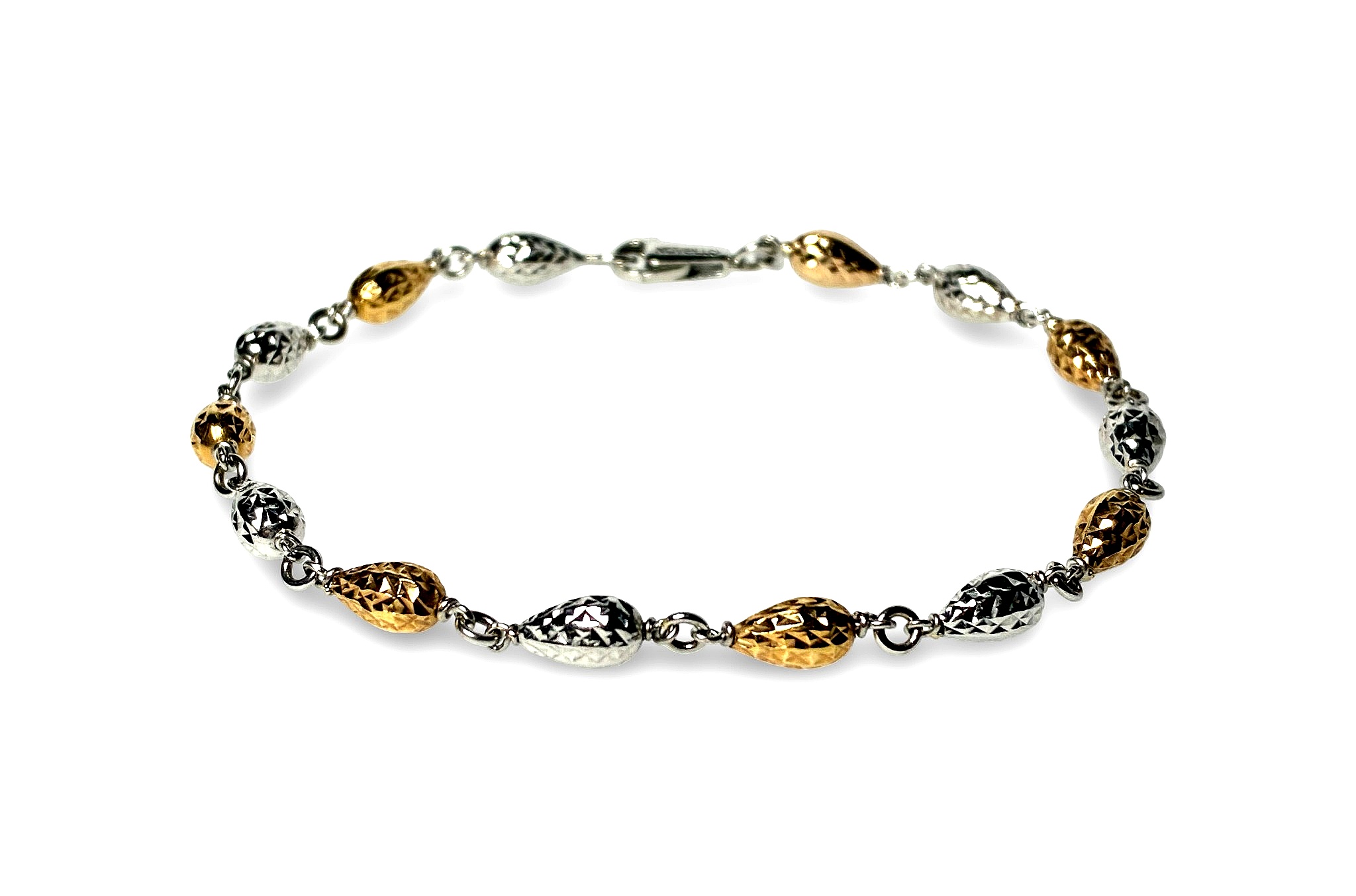 Armkette - Weißgold Rosegold 750 - Länge ca. 19,5cm - Privatbesitz