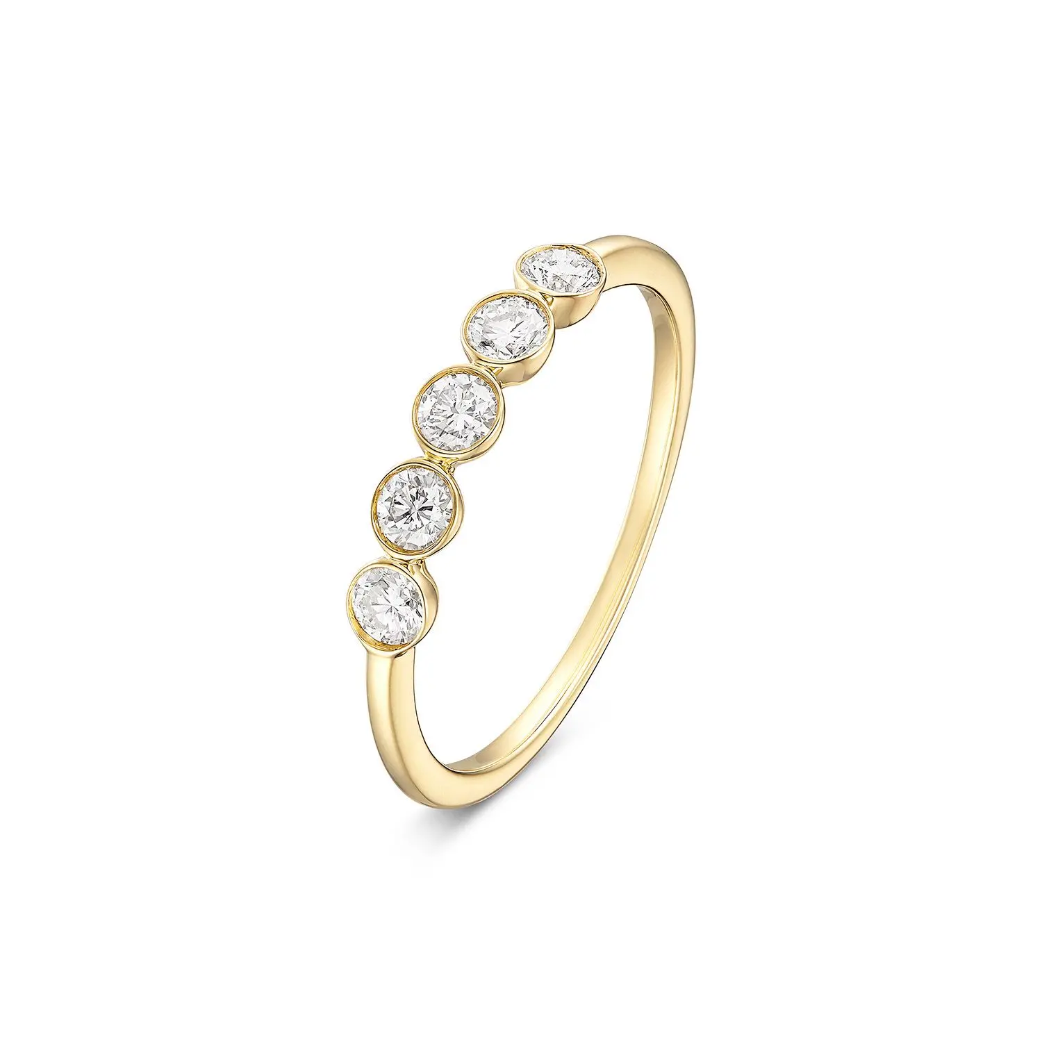 Lab Grown Diamond Ring Gelbgold 585/- im Brillantschliff zus. ca. 0,37ct.