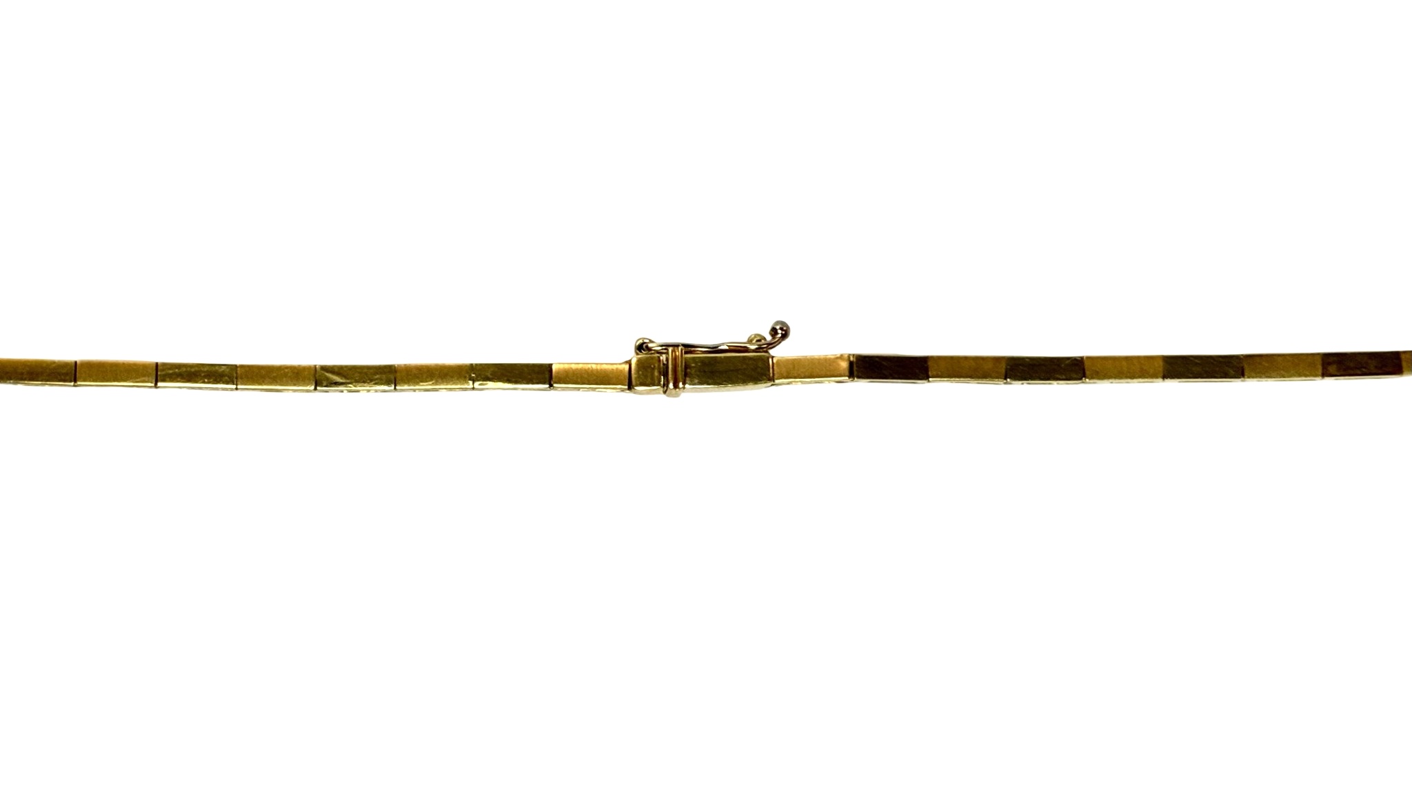 Brillant-Saphir Collier - Gold Weißgold 750 - Länge ca. 44cm - Privatbesitz