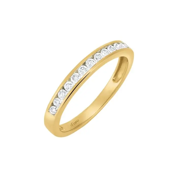 Memoire Ring Gelbgold 585/- Brillanten 0,25 ct.