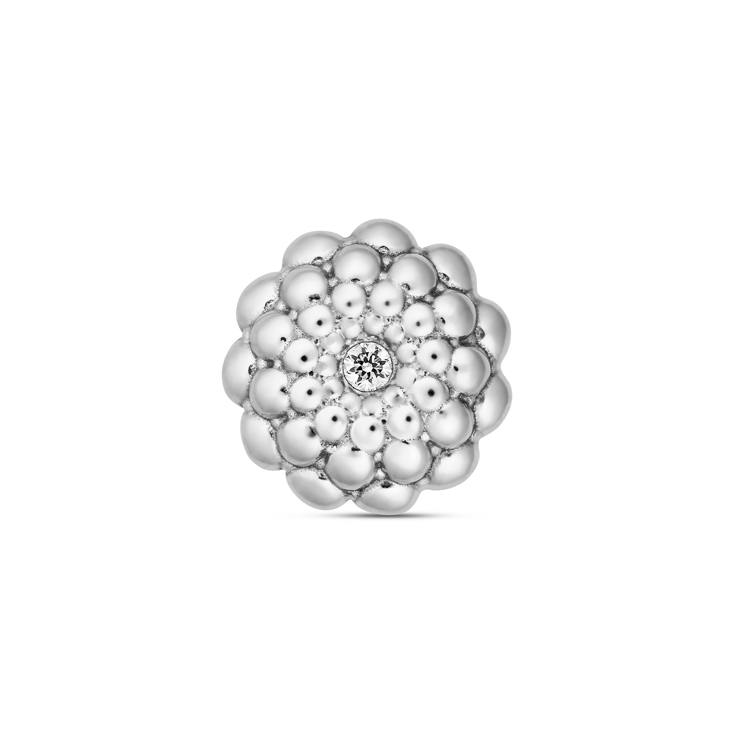 Charlotte Kopf BUBBLES Sterlingsilber rhodiniert mit Brillant