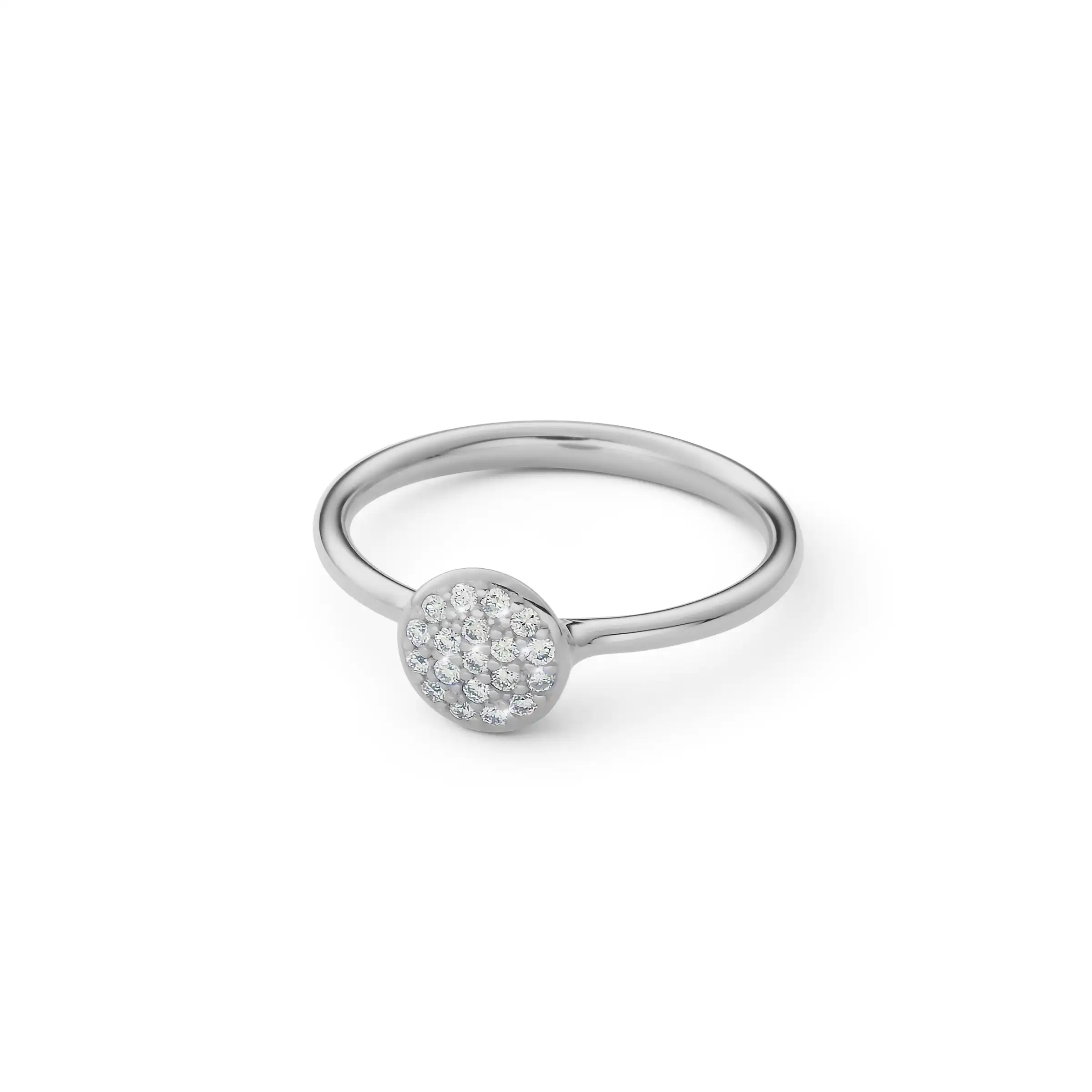 Ring GLANZLICHTER PAVÉ klein Weißgold 585/- mit Brillanten