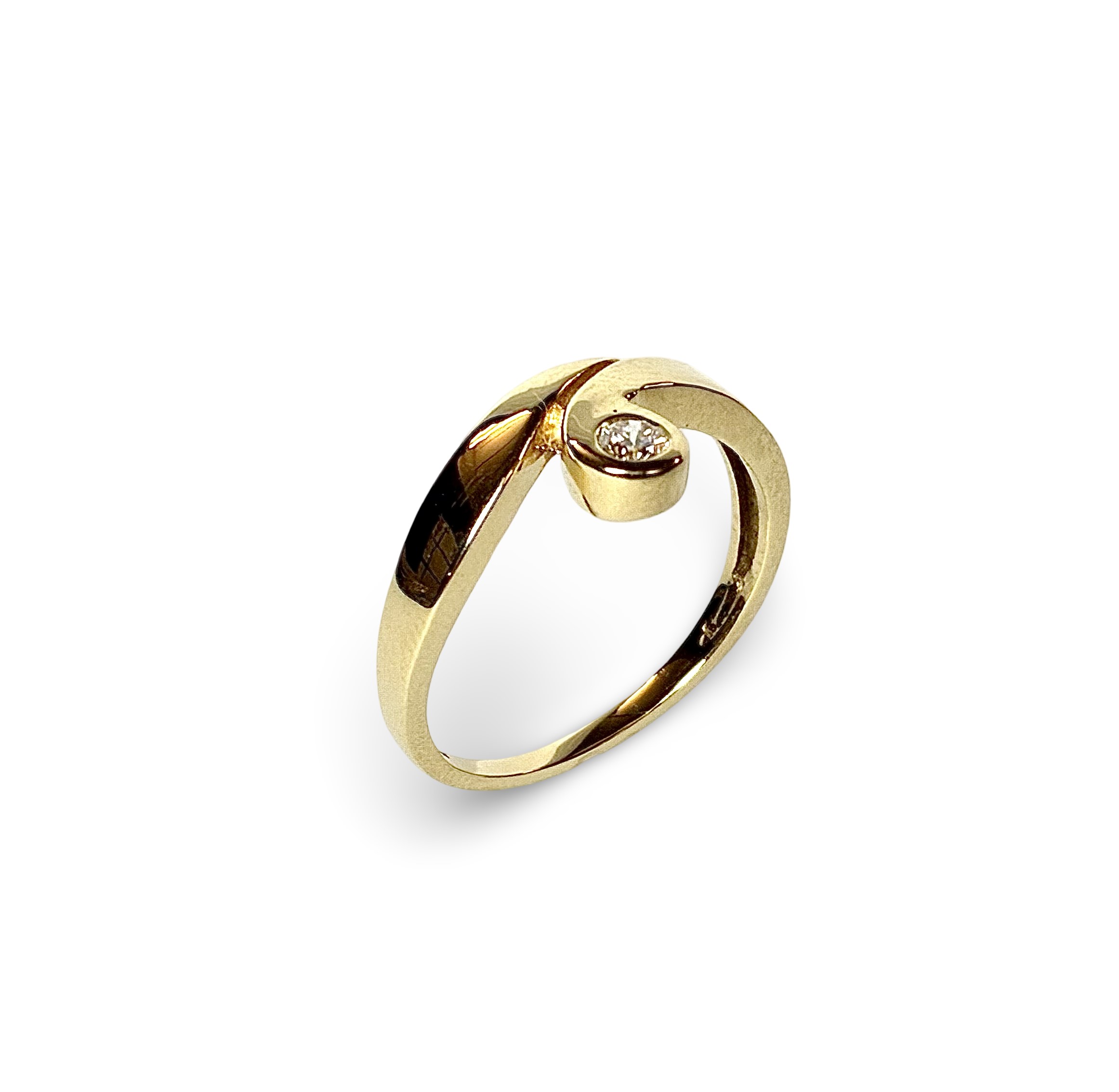 Brillantsolitär Ring - Gold 585 - RW 56 - Privatbesitz