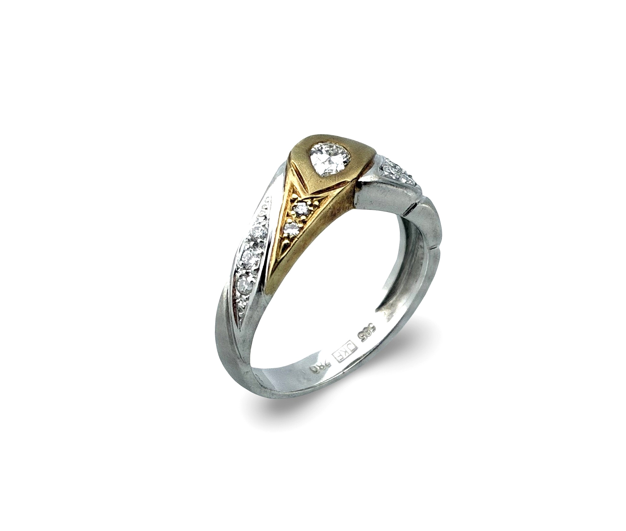 Diamant Brillant Ring - Gold 585 - RW 55 - Privatbesitz