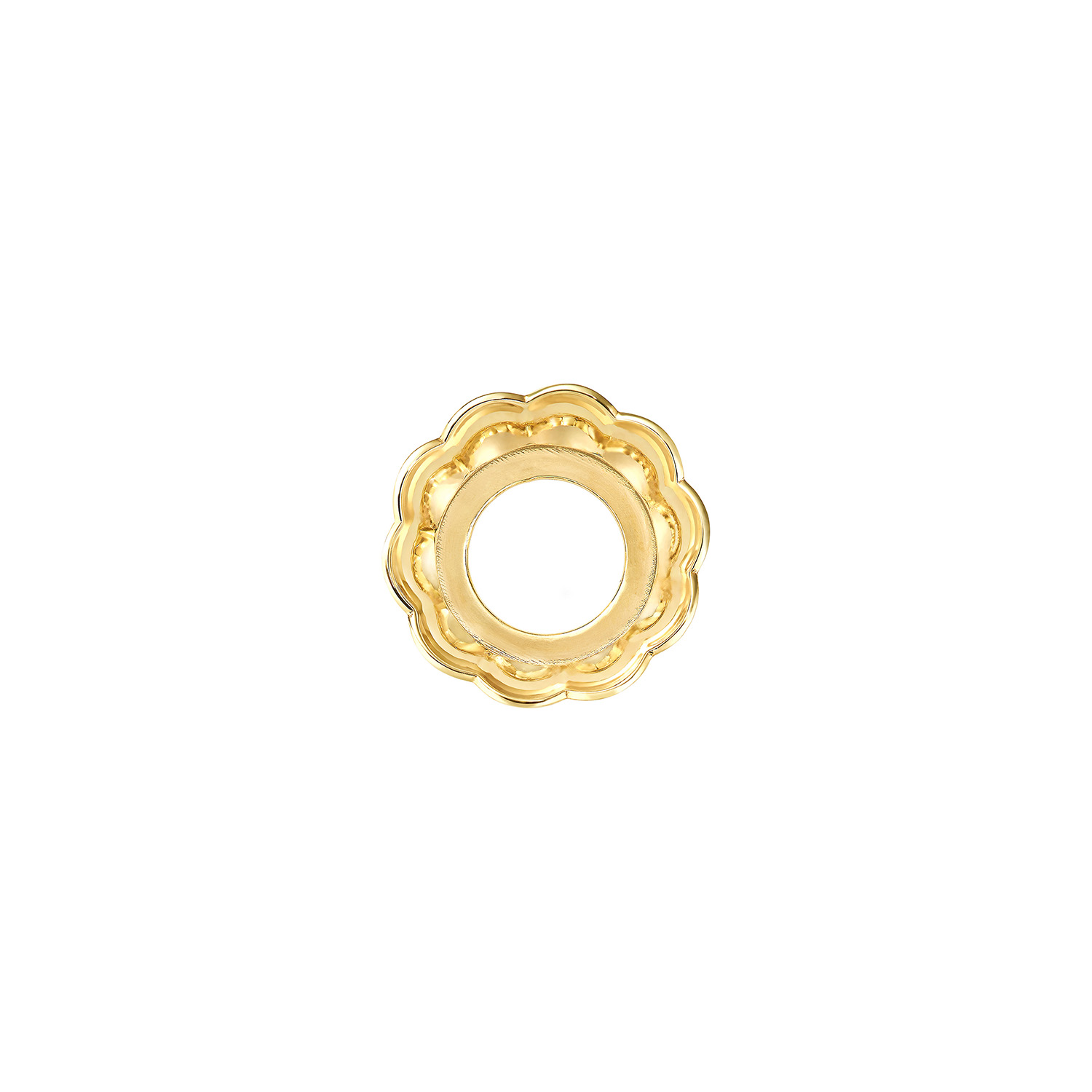 Charlotte Scheibe BLÜTENSCHALE Gelbgold 585/-
