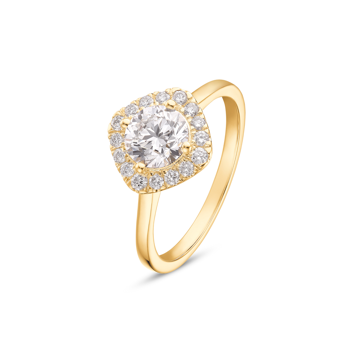 Lab Grown Diamond Ring Gelbgold 585/- im Brillantschliff zus. 1,25 ct.