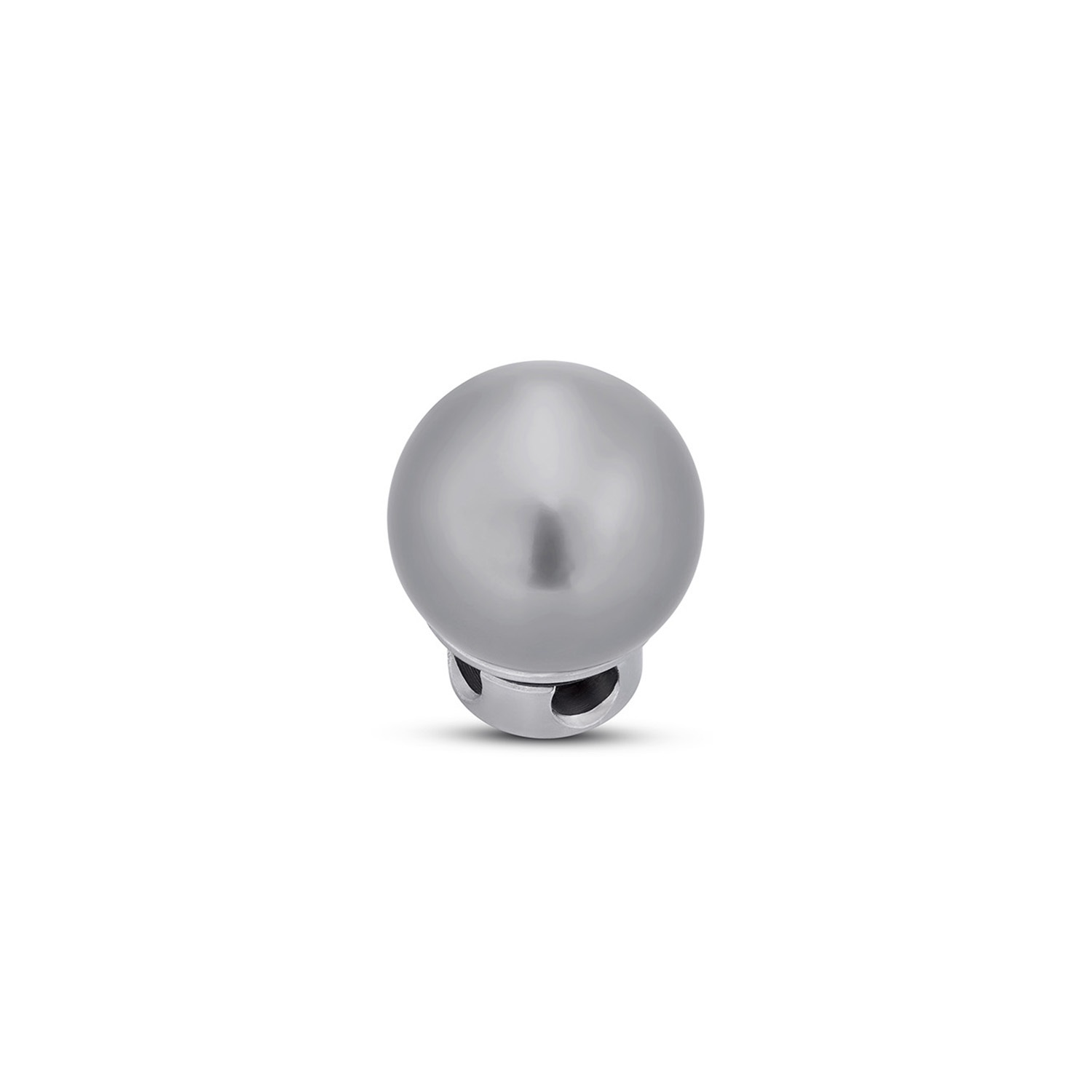 Charlotte Kopf Edelstahl mit Tahiti Perle - 10mm