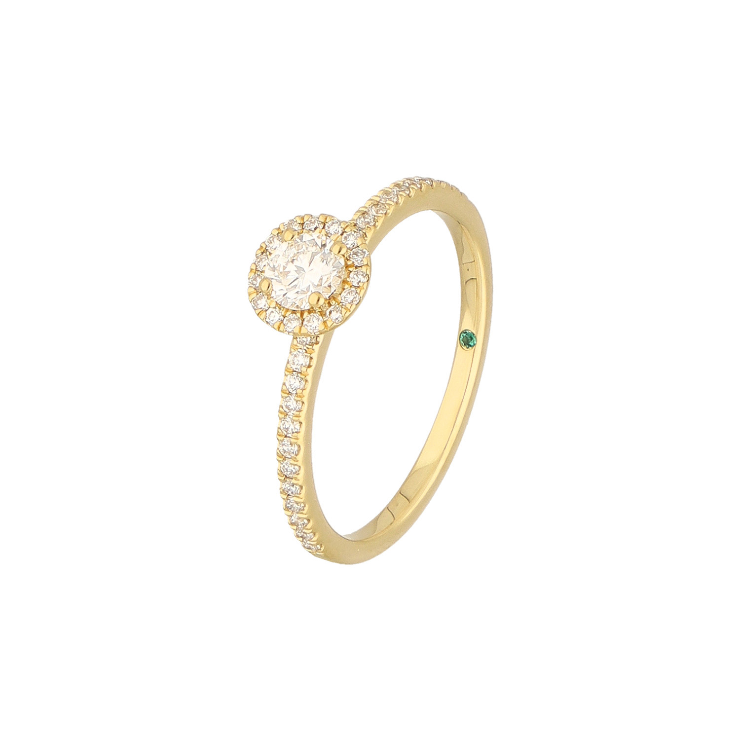 Lab Grown Diamond Ring Gelbgold 585/- im Brillantschliff zus. 0,54 ct.