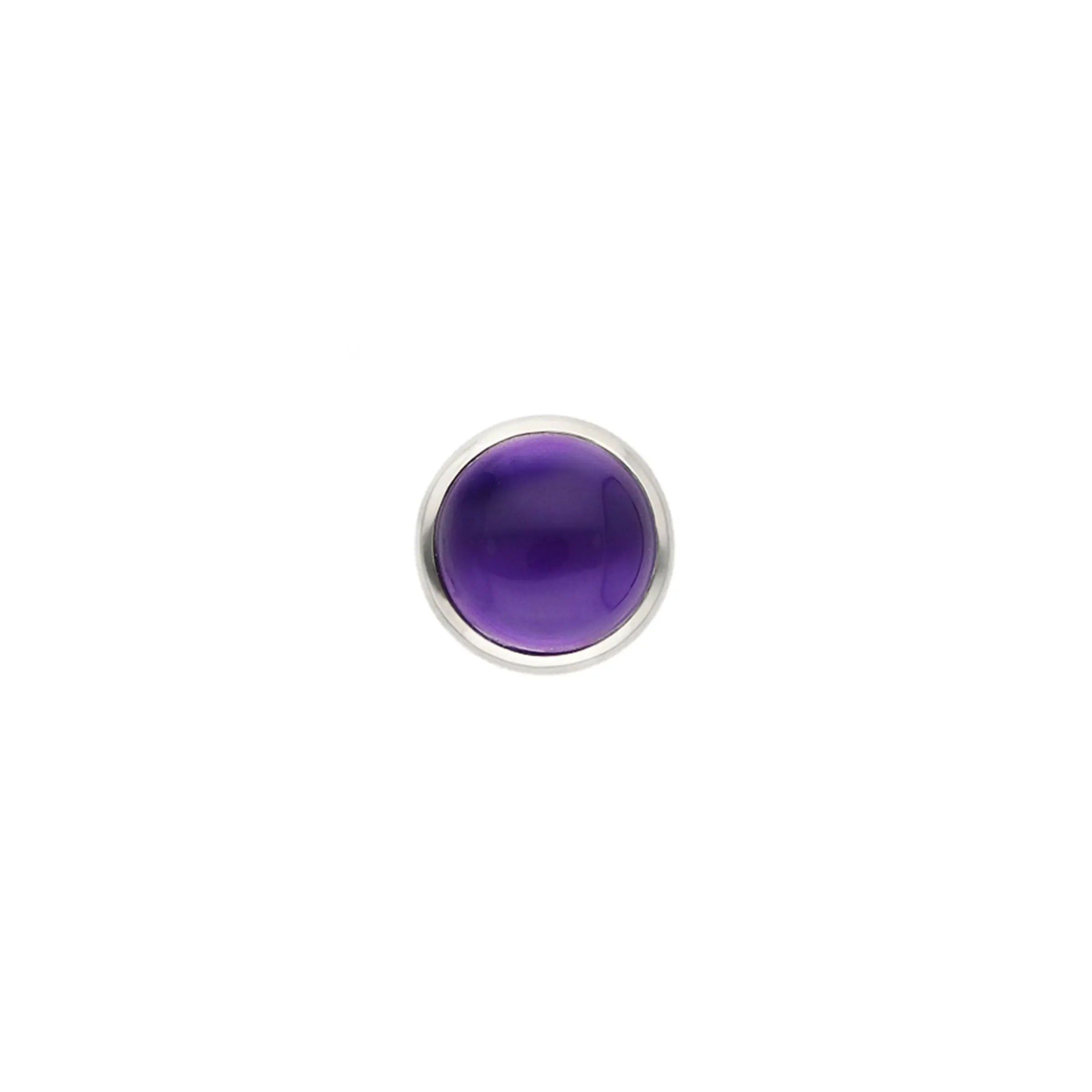 Charlotte Kopf CABOCHON CLASSIC Sterlingsilber mit Amethyst