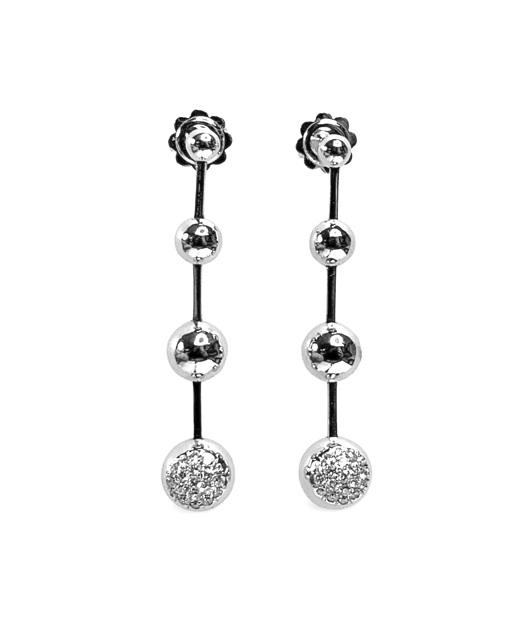 Brillantohrhänger - Weißgold 750 - Privatbesitz