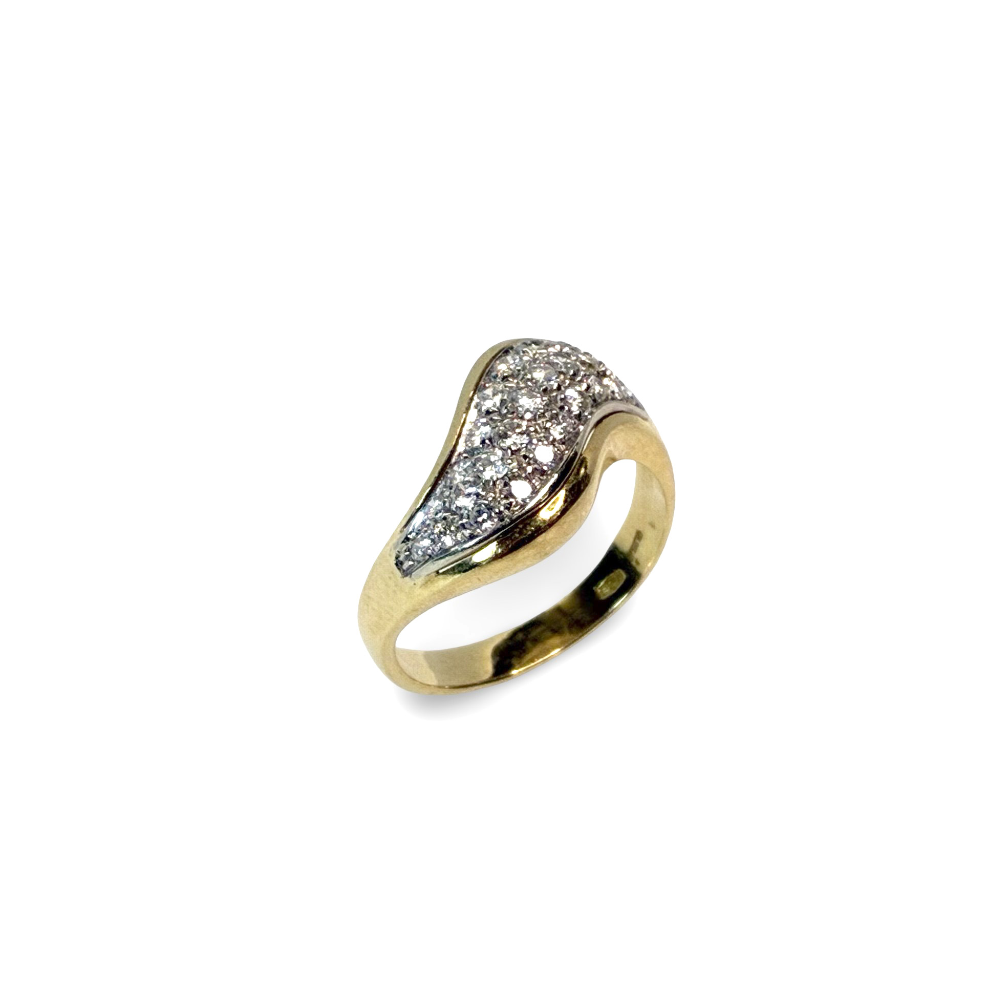 Brillant Ring - Gold Weißgold 750 - RW 52 - Privatbesitz