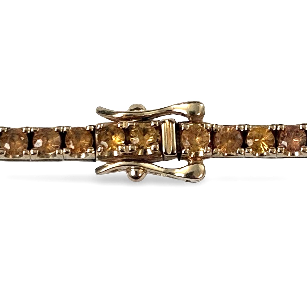 Armkette mit verschieden Schmucksteinen - Gold 750 - Länge ca. 18,5cm - Rrivatbesitz