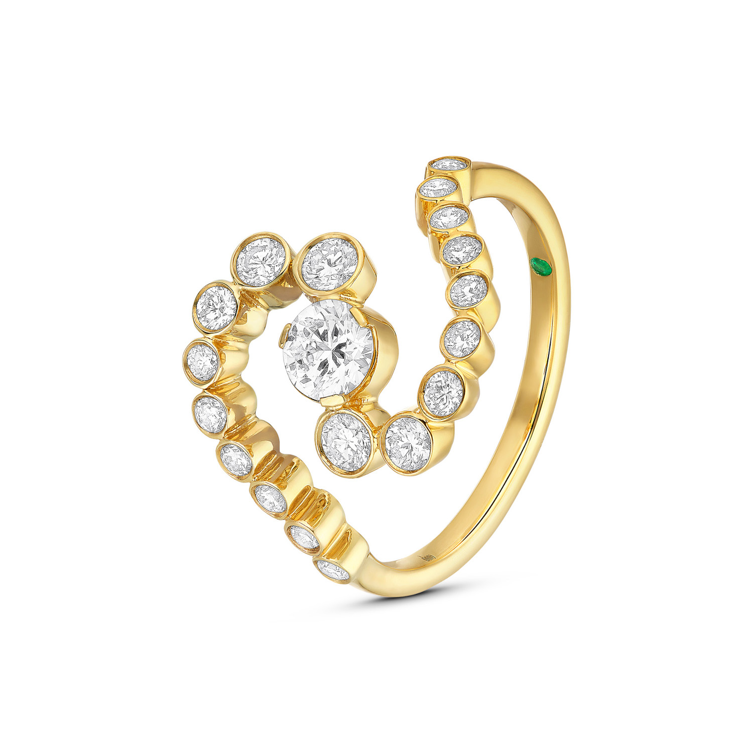 Lab Grown Diamond Ring Gelbgold 585/- im Brillantschliff zus. 0,82 ct.