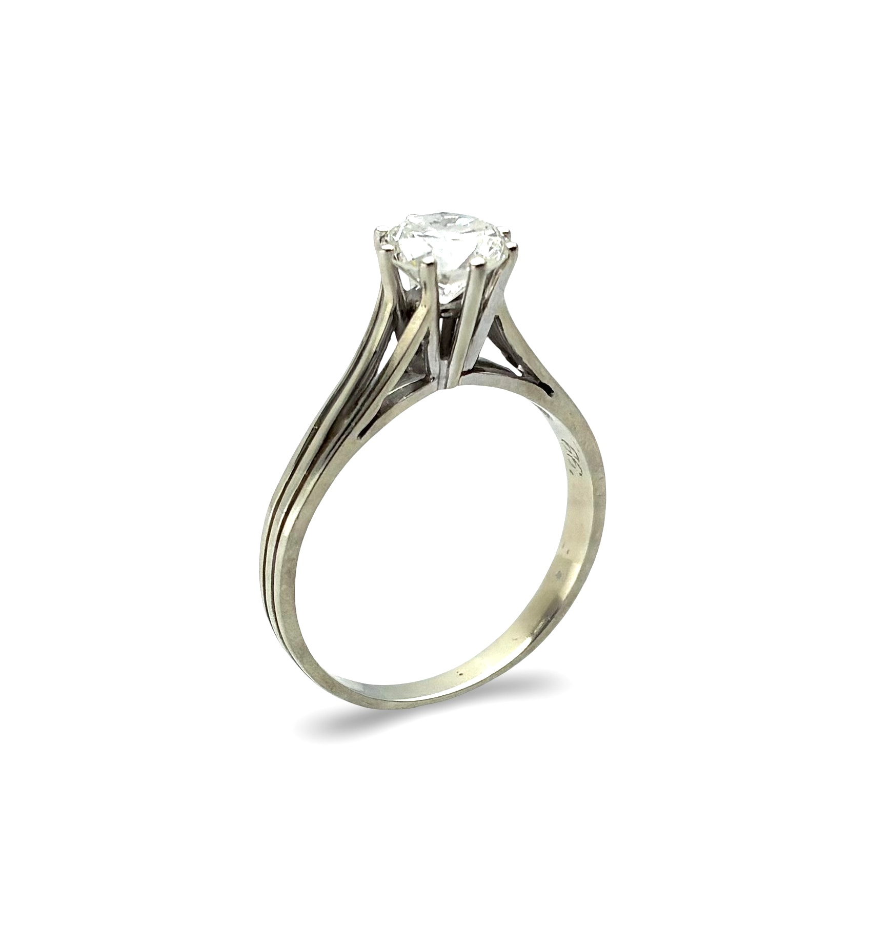 Brillantsolitär Ring - Weißgold 585 - RW 55 - Privatbesitz