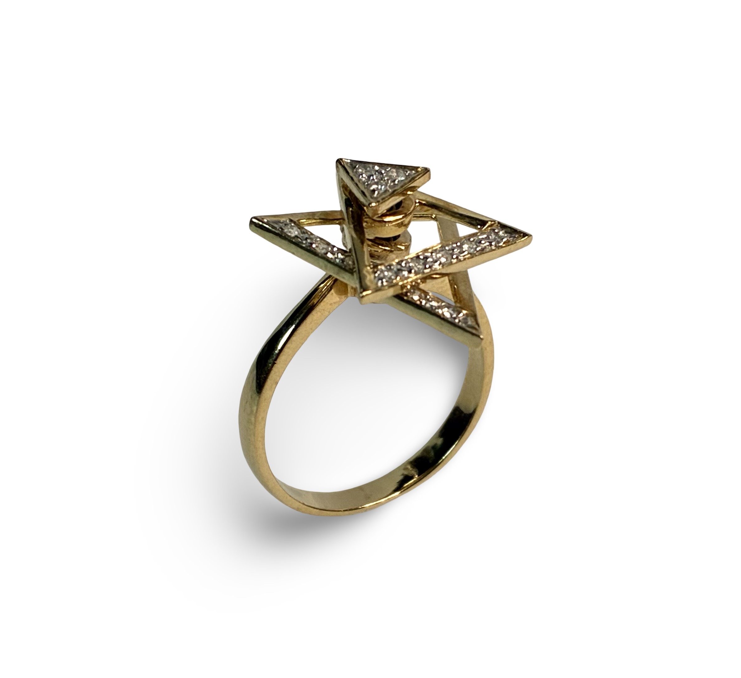 Brillant Designring - Gold 585 - RW 53 - Privatbesitz