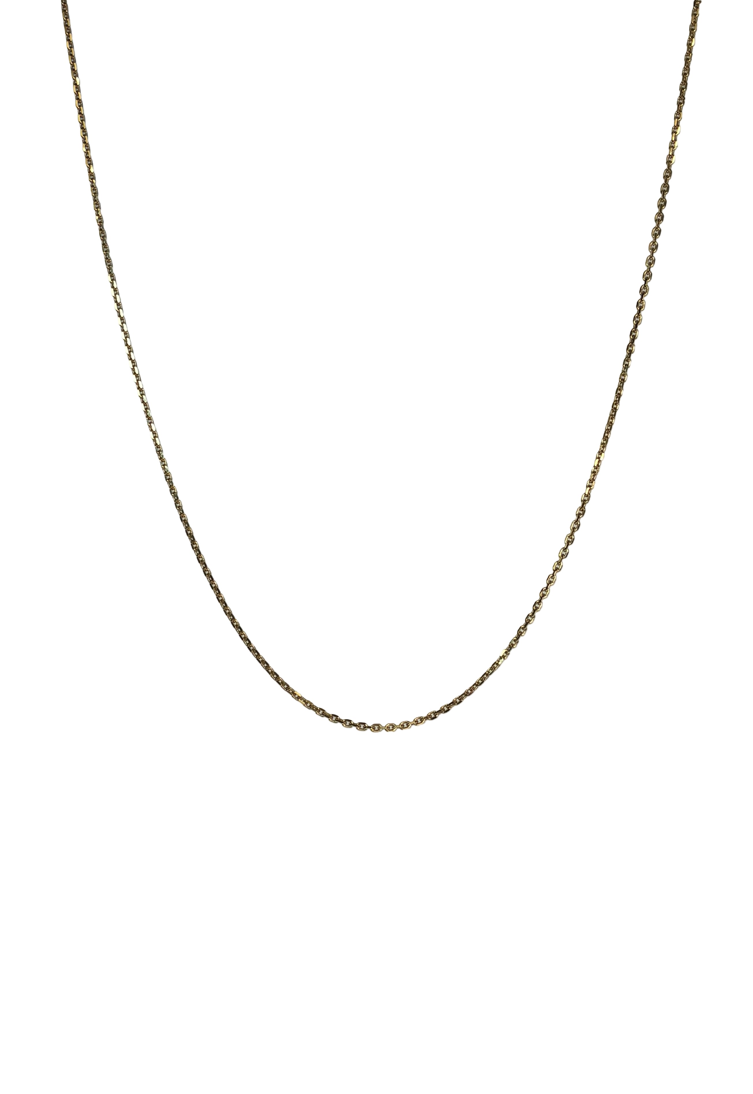 Karree Halskette - Gold 585 - Länge ca. 45cm - Privatbesitz