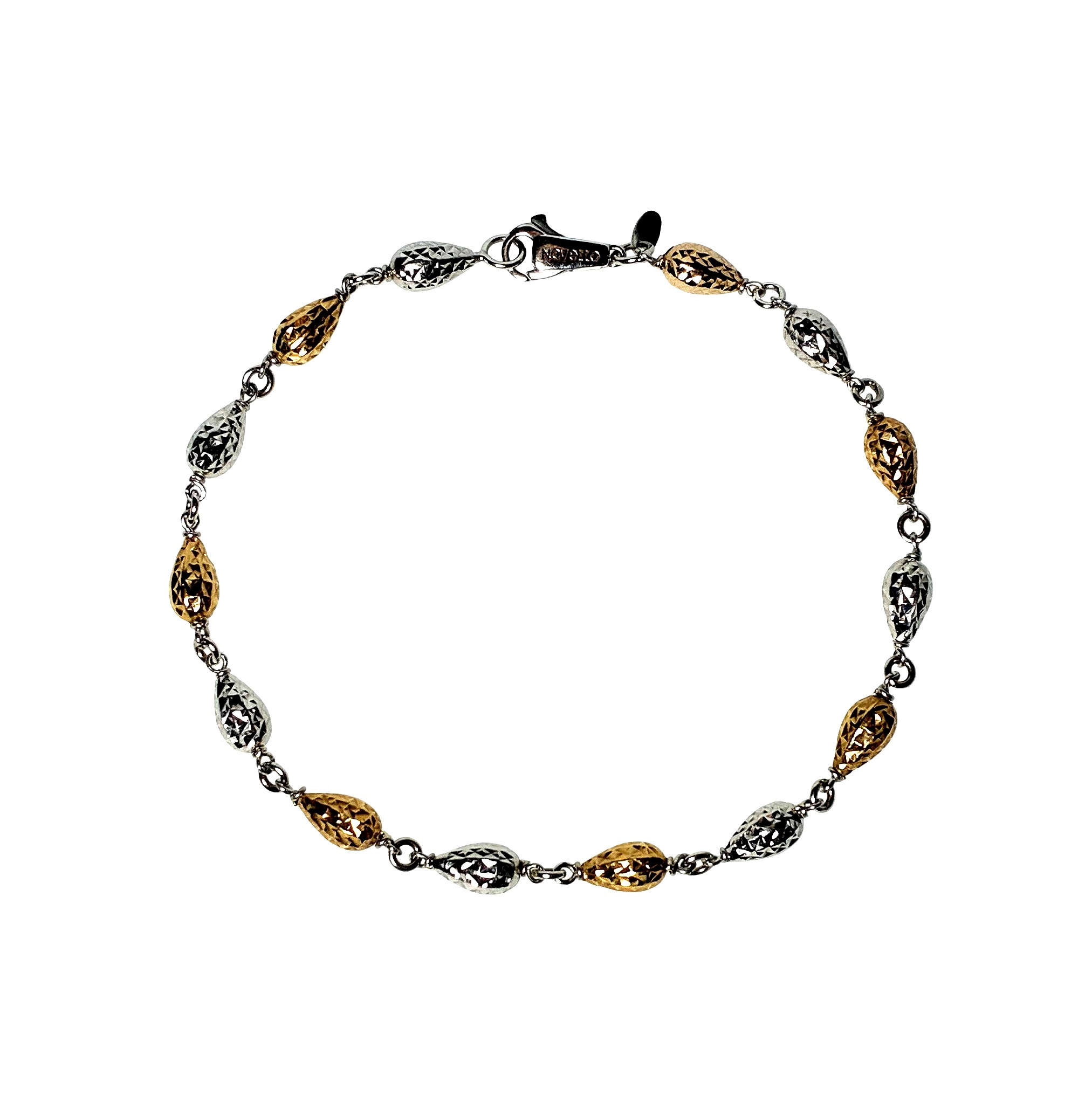 Armkette - Weißgold Rosegold 750 - Länge ca. 19,5cm - Privatbesitz