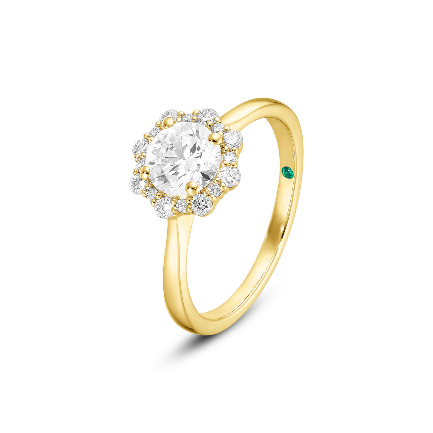 Lab Grown Diamond Ring Gelbgold 585/- im Brillantschliff zus. 0,98 ct.