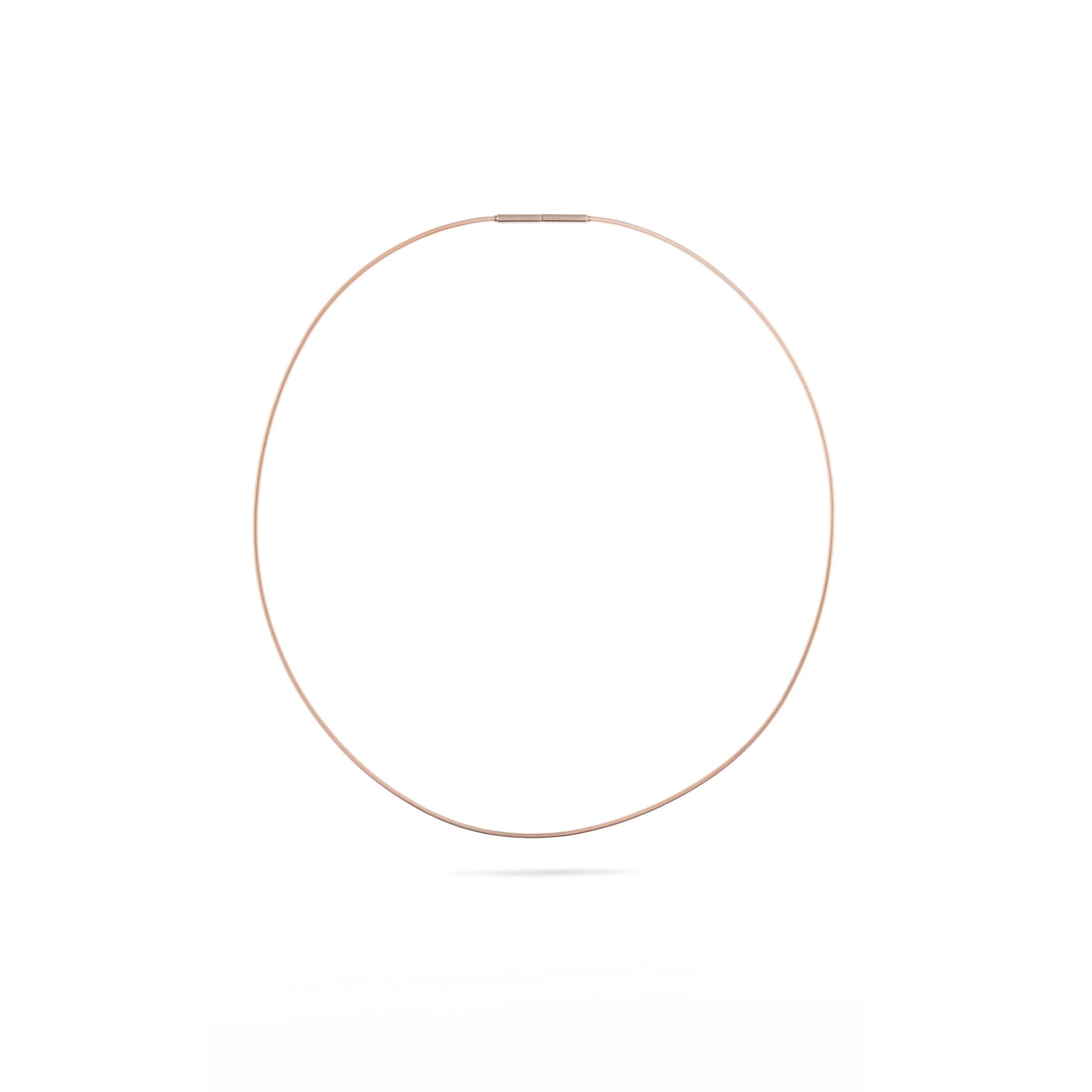 Basis Spirale 1fach 1,3mm Edelstahl mit Rotgoldwicklung