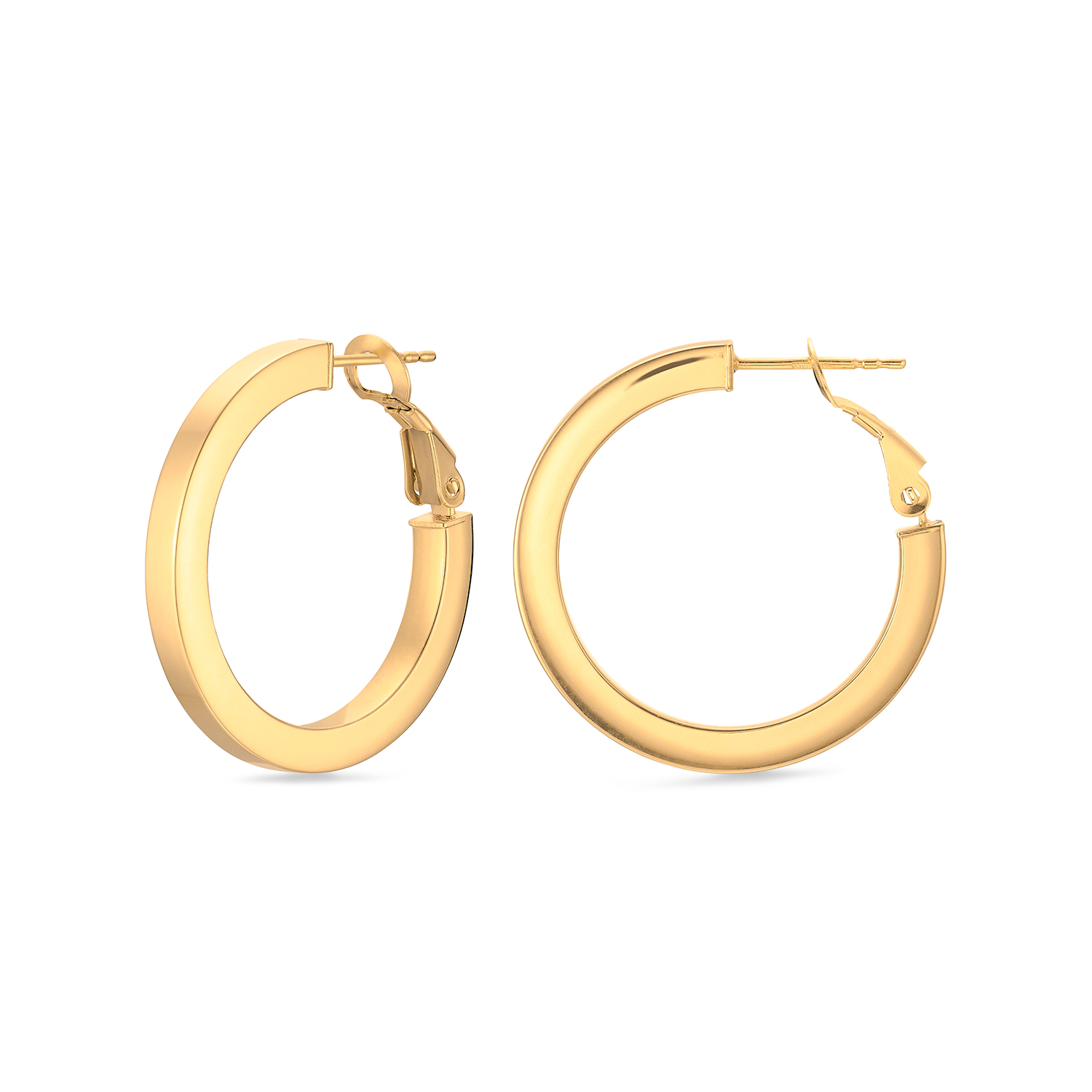 Creolen Gelbgold 585/- Profil kantig