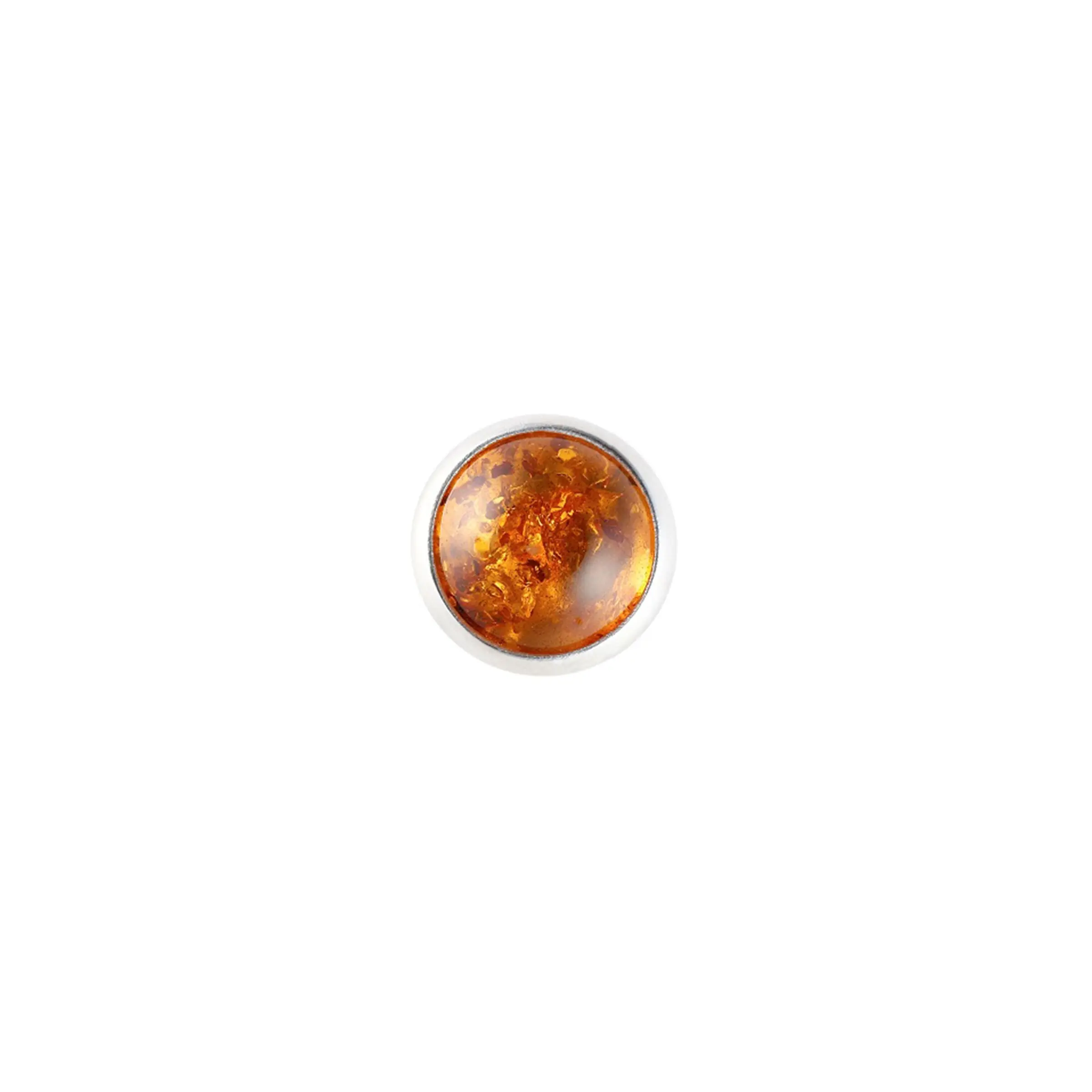 Charlotte Kopf Sterlingsilber mit Golden Brown Amber
