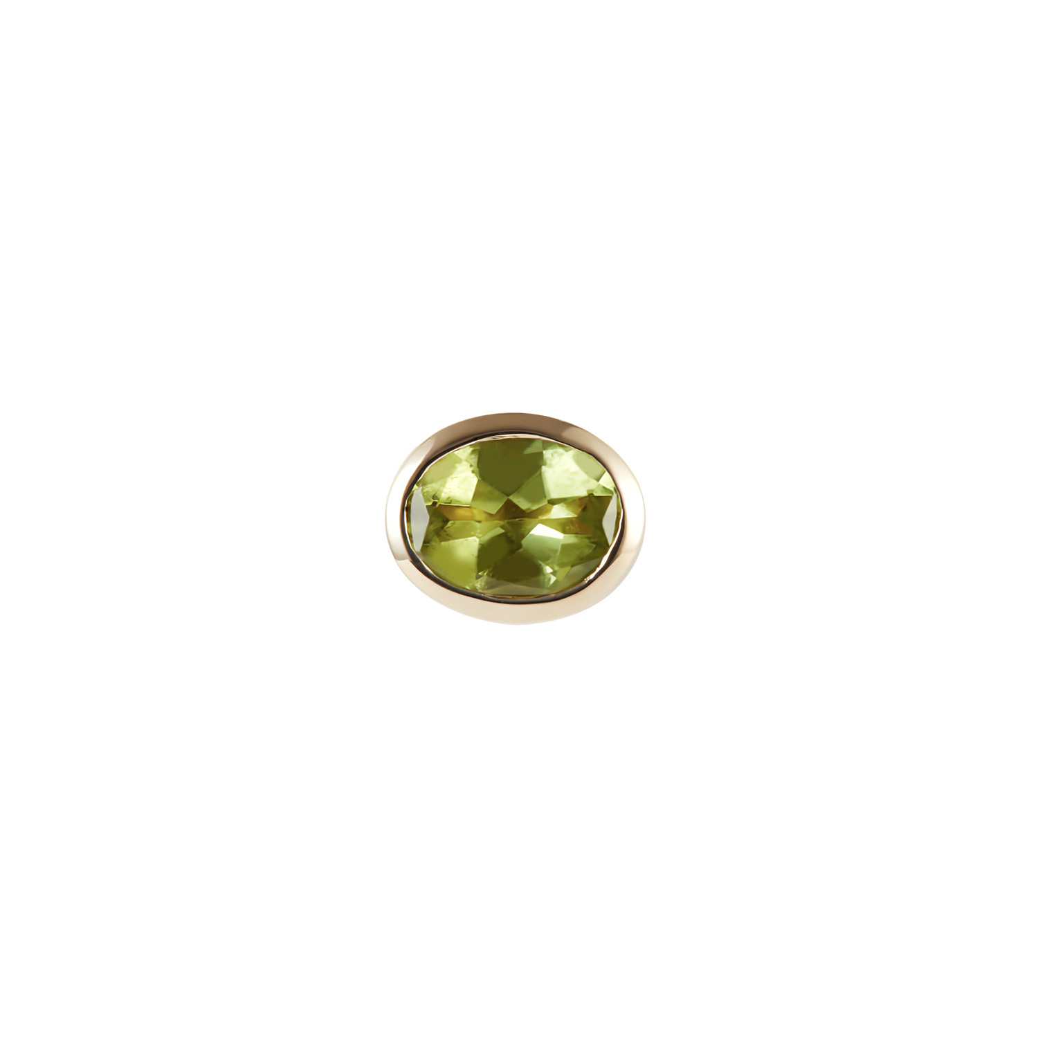 Charlotte TOUCH Kopf TWIST Gelbgold 585/- mit Peridot, oval
