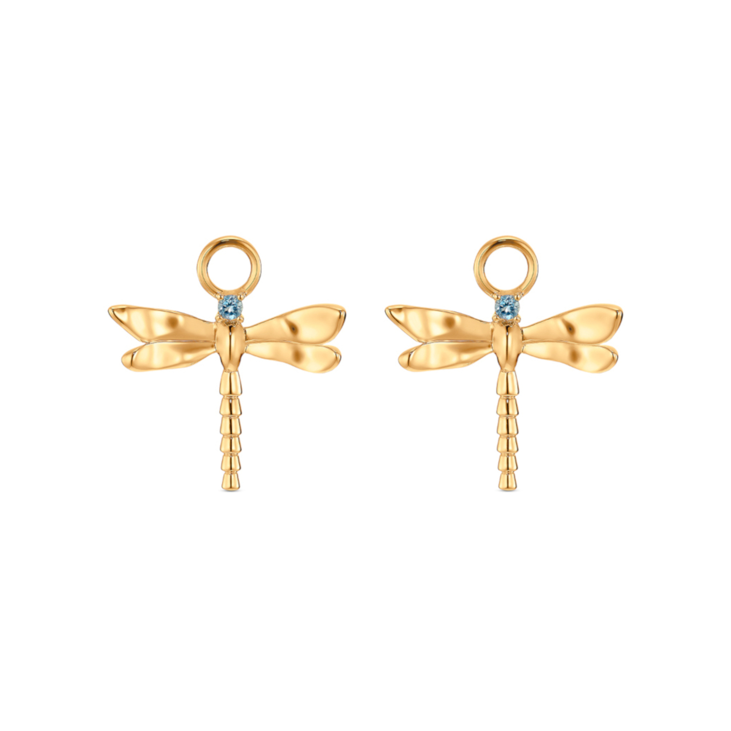 Topas Anhänger für  Creolen "Libelle" Gelbgold 585/-