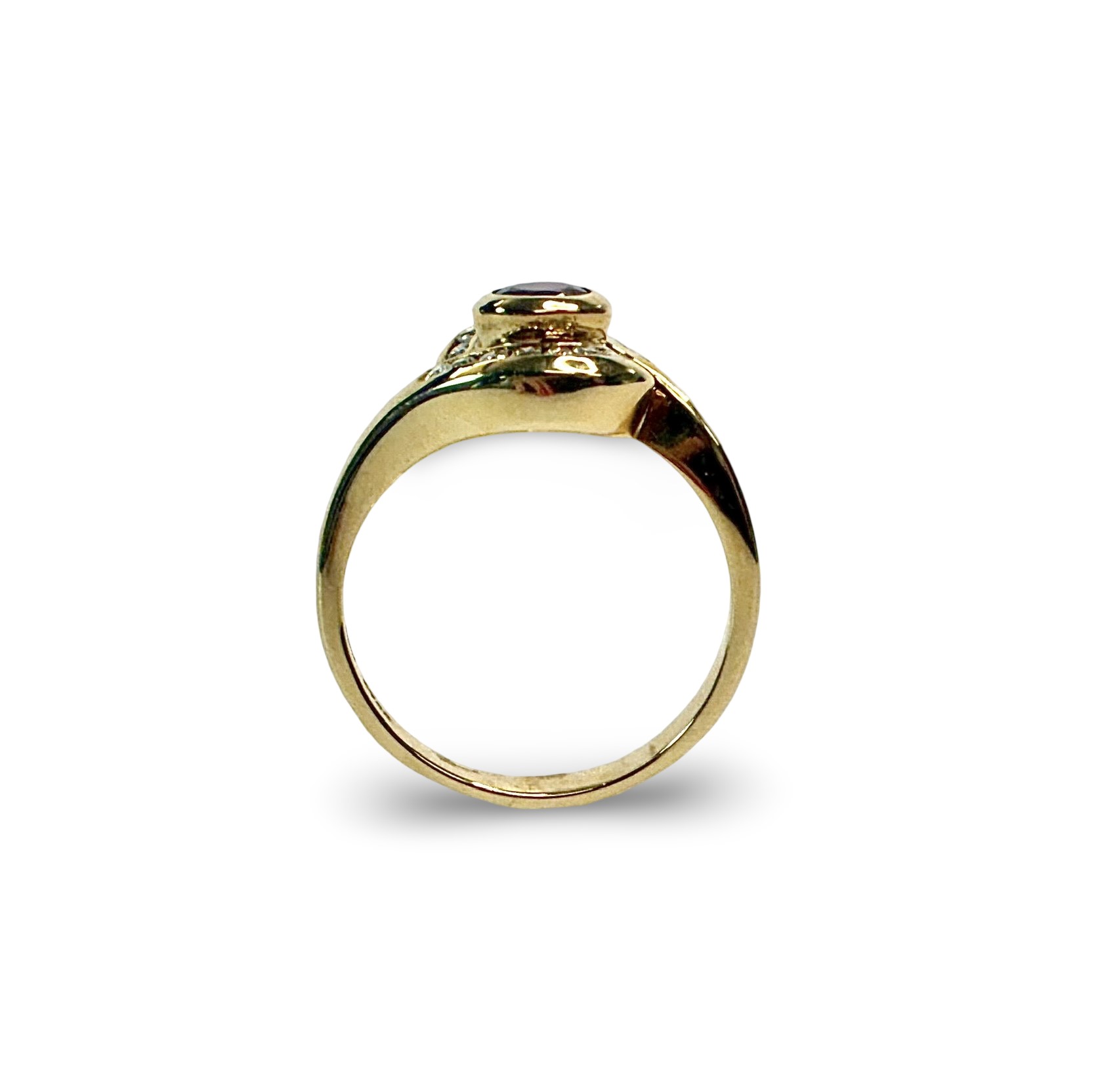 Rubin Brillant Ring - Gold 750 - RW 55 - Privatbesitz