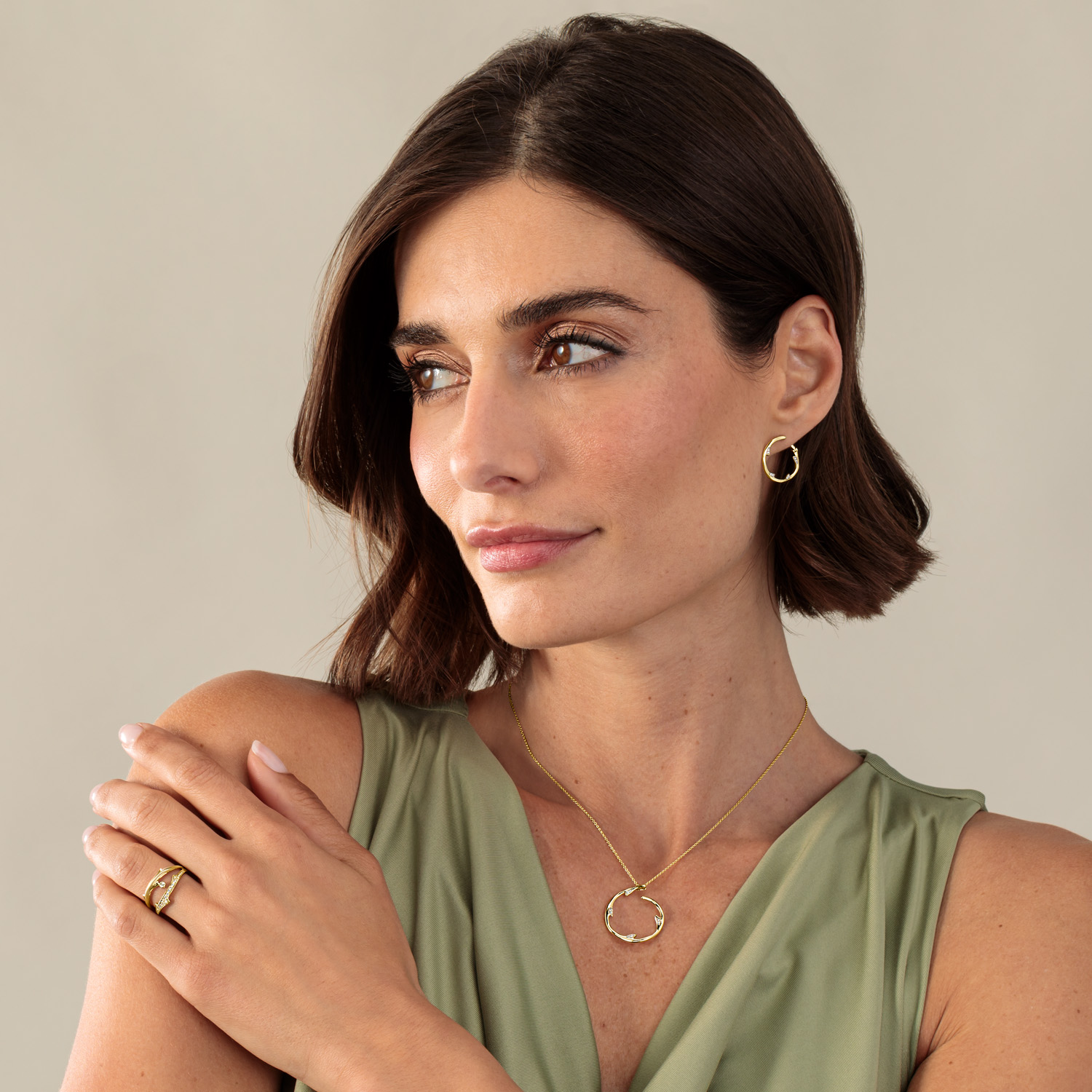 Brillant Collier "Untamed Rose" Gelbgold 585/-