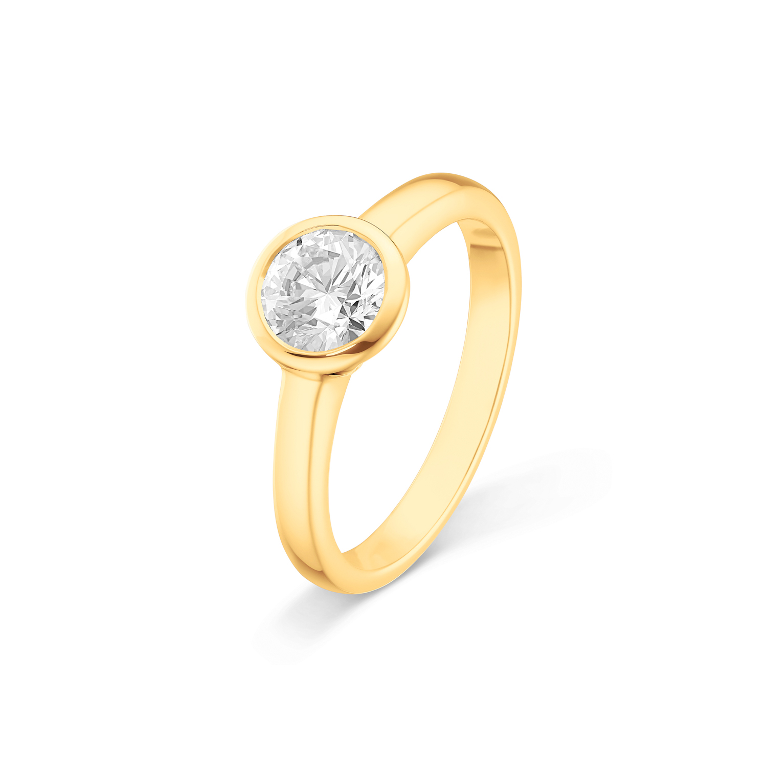 Lab Grown Diamond Ring Gelbgold 585/- im Brillantschliff zus. 1,00 ct