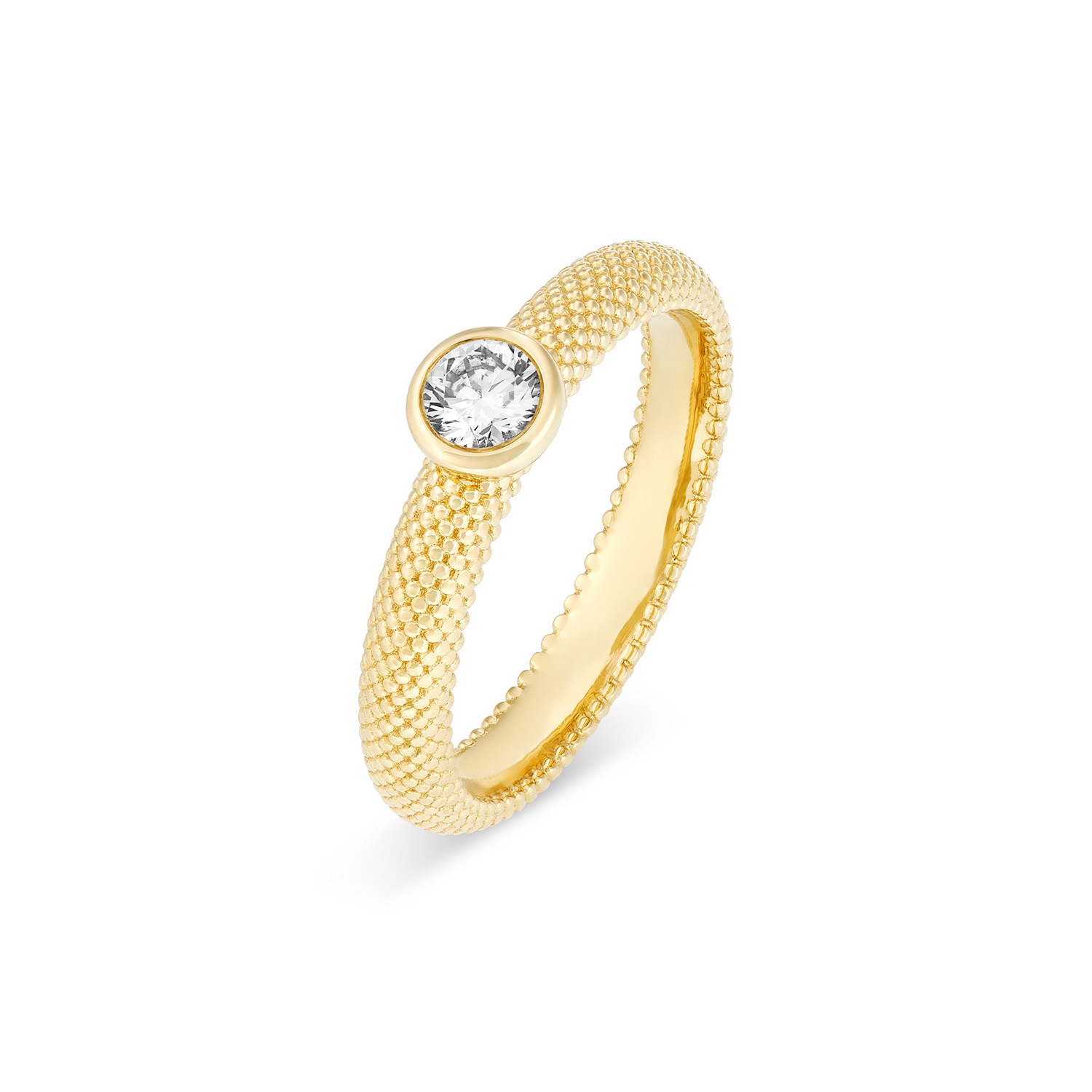 Ring AURUM Solitär Gelbgold 585/- mit Brillant 0,20ct