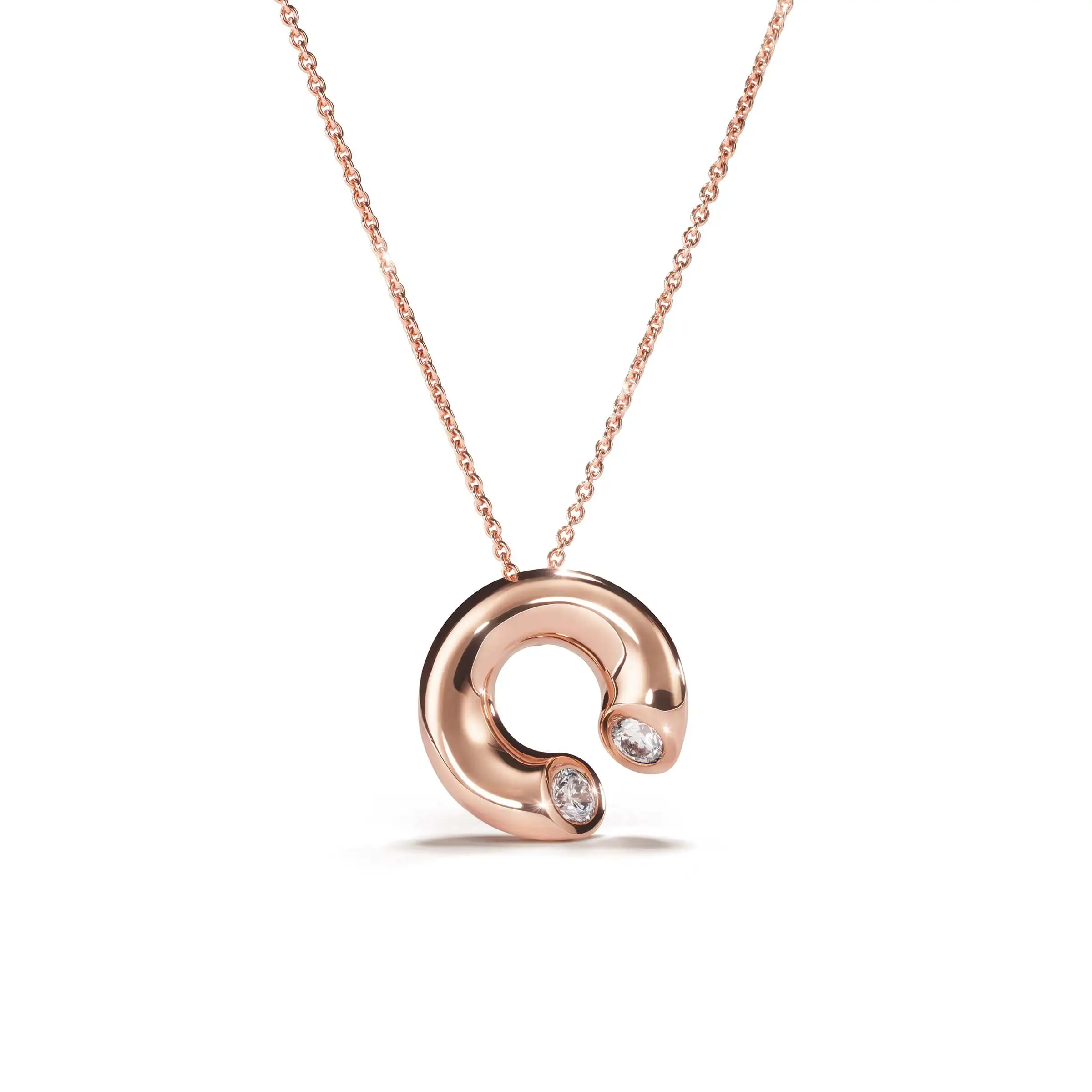 Anhänger DIALOG Rotgold 585/- mit Brillanten zus. 0,20ct.