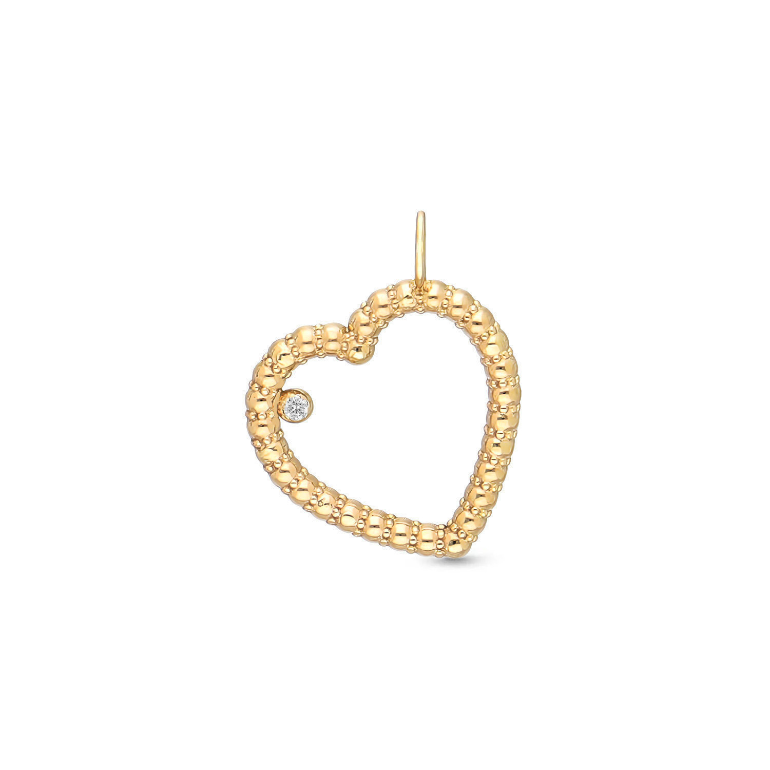 Anhänger IN SIGNO Herz Gelbgold 585/- mit Brillant