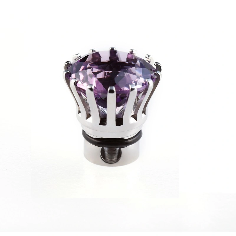 Charlotte Kopf CROWN Edelstahl mit Amethyst