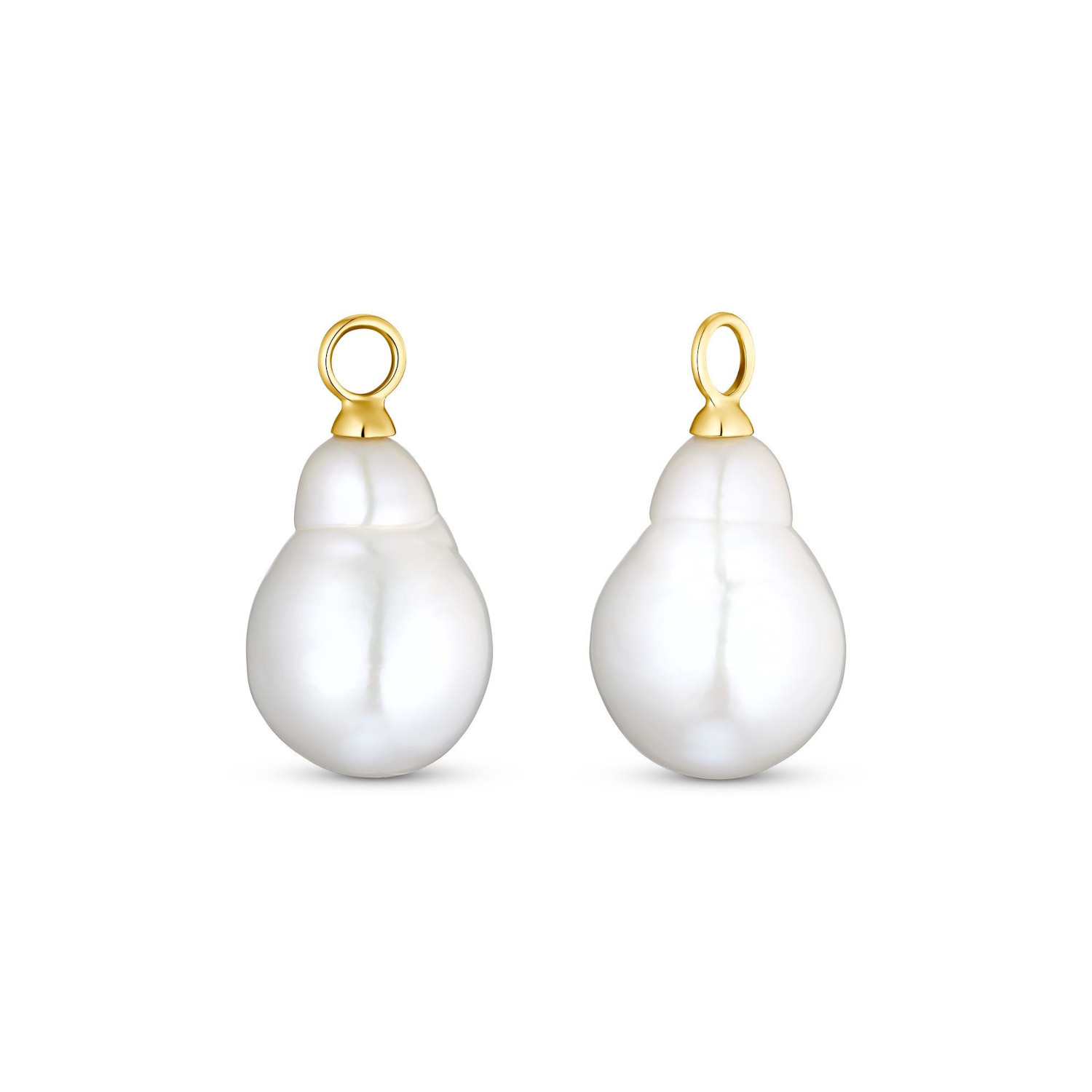 Perlen Anhänger für Creolen Gelbgold 585/-