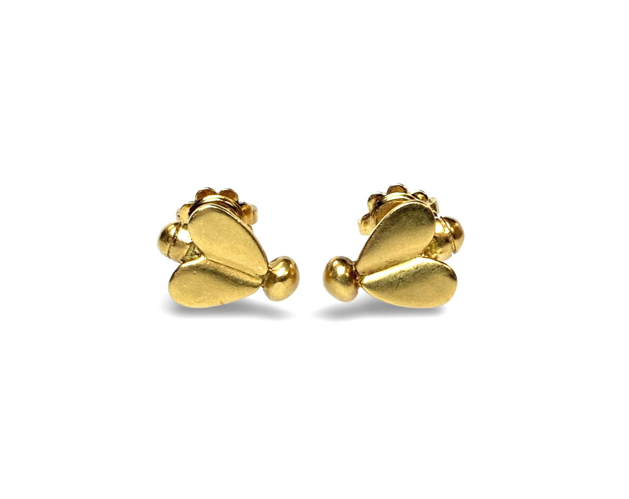 Ohrstecker "Fliegen" - Gold 750 - Privatbesitz