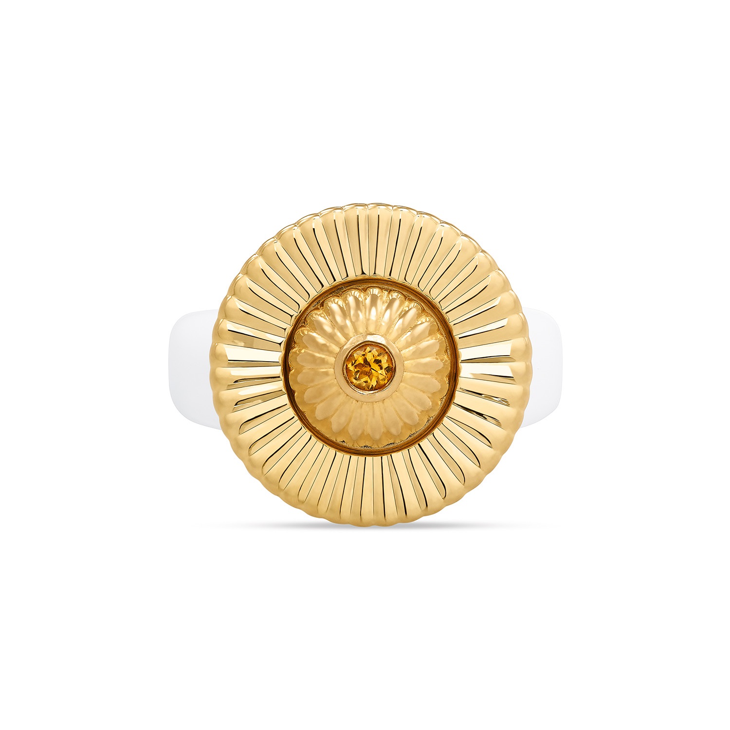 Charlotte Scheibe SUN ø20mm Sterlingsilber Gelbgold 585/- vergoldet