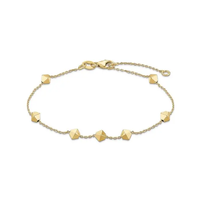 Armkette "Rhomben" Gelbgold 585/-