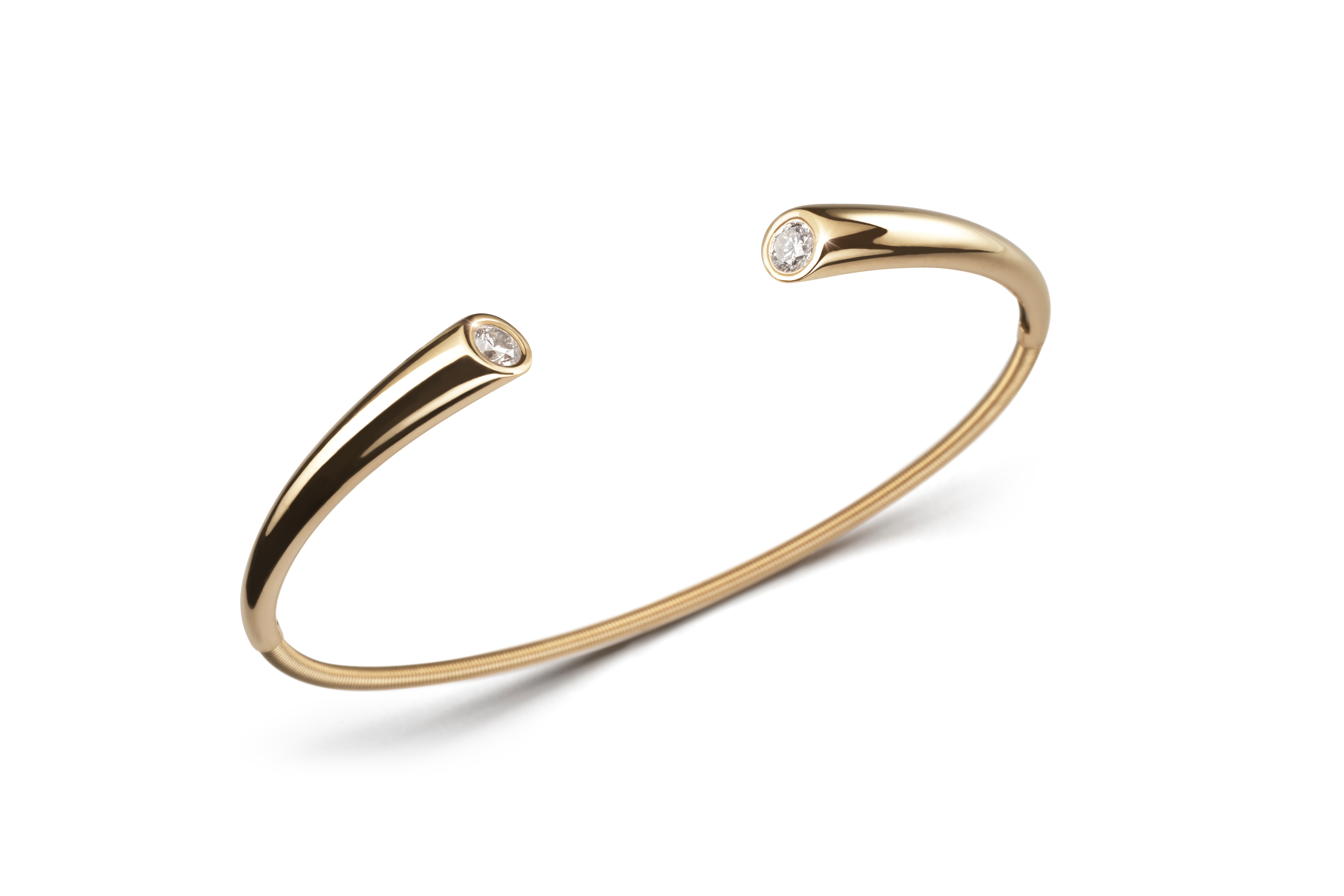 Armspange DIALOG Rotgold 750/- mit 2 Brillanten zus. 0,30ct.