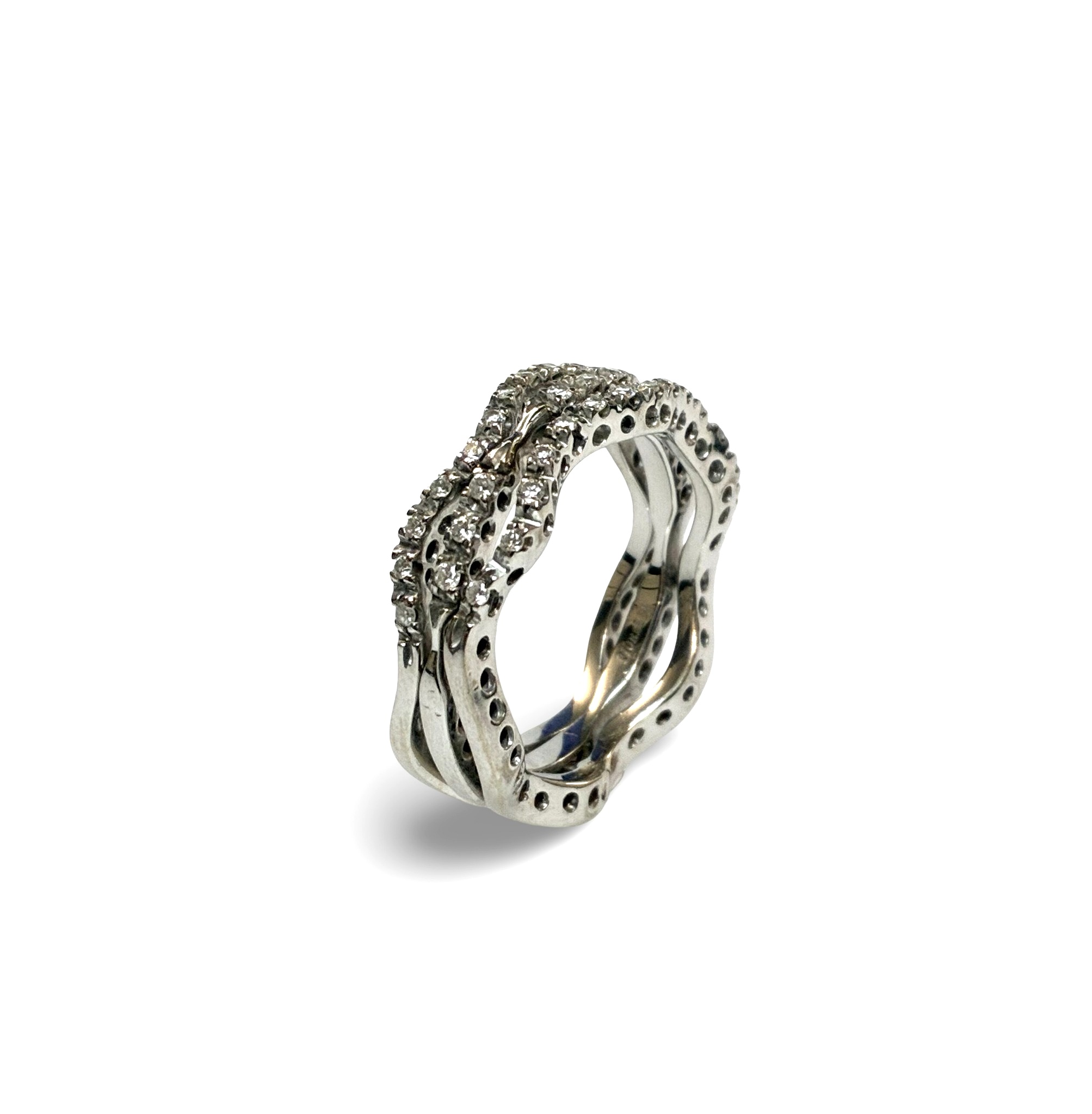 Brillantring - Weißgold 750 - RW 53 - Privatbesitz