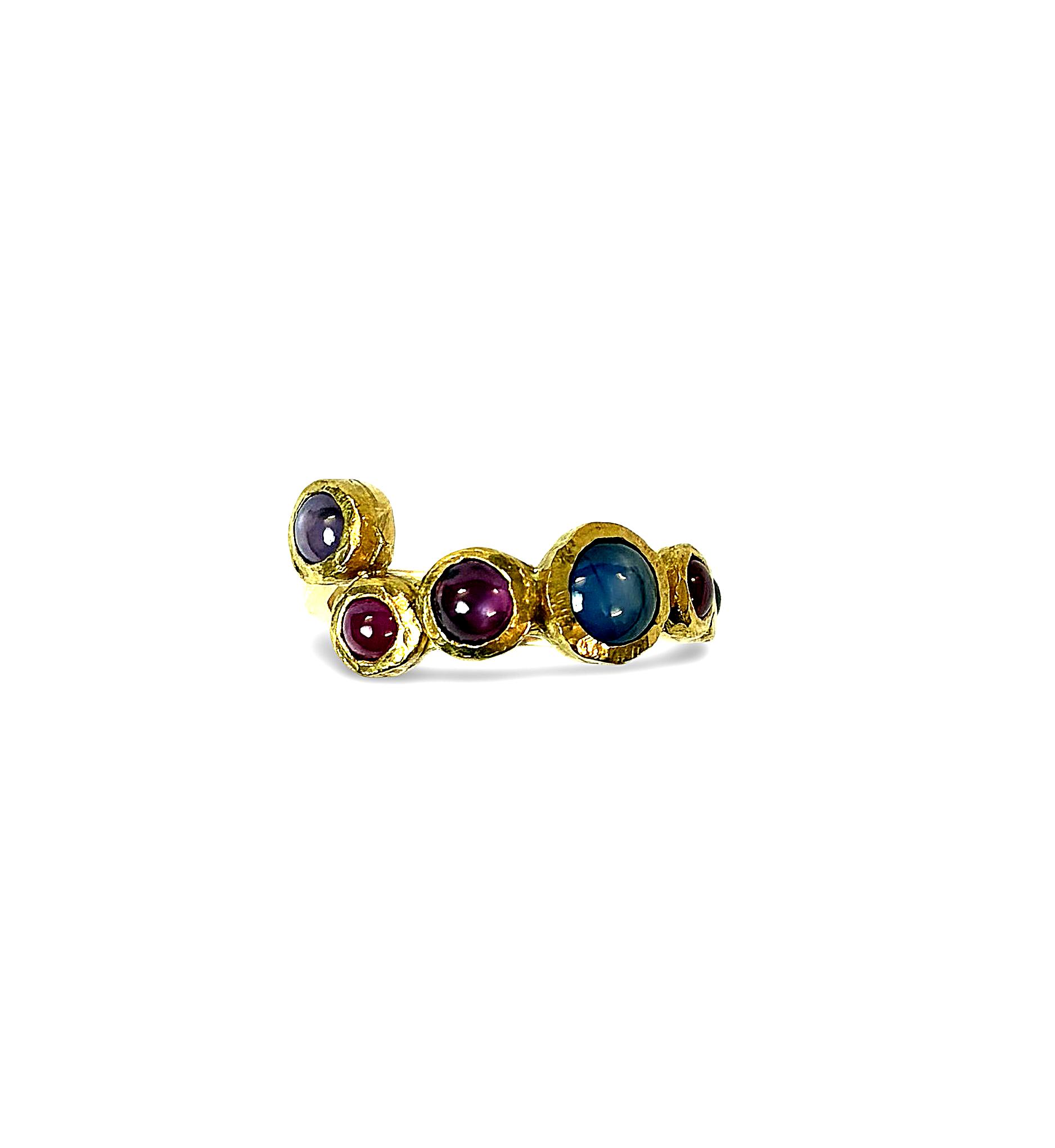 Sternsaphir Ring - Gold 750 - RW 54 - Privatbesitz