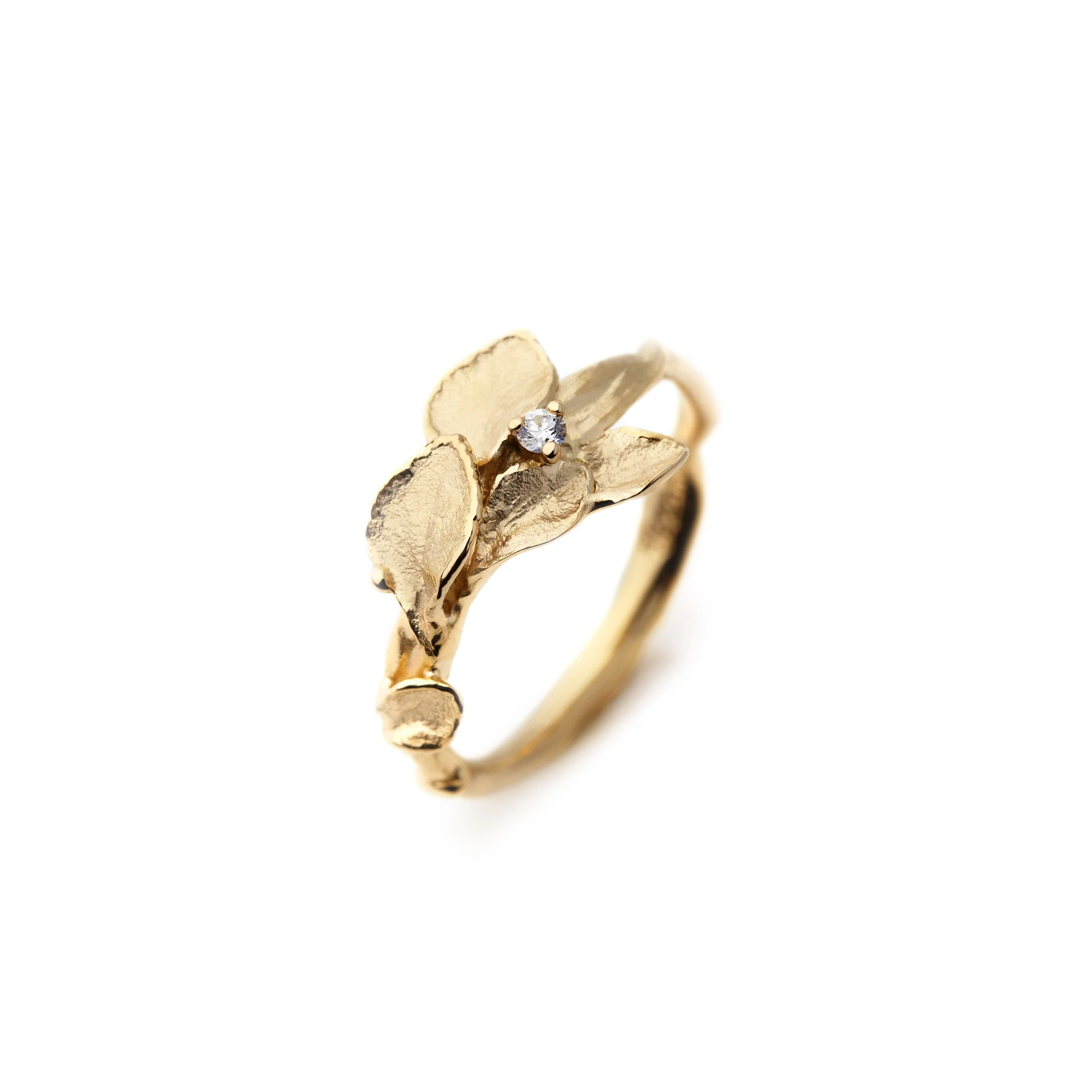 Ring WINDSPIEL Gelbgold 585/- mit Brillant