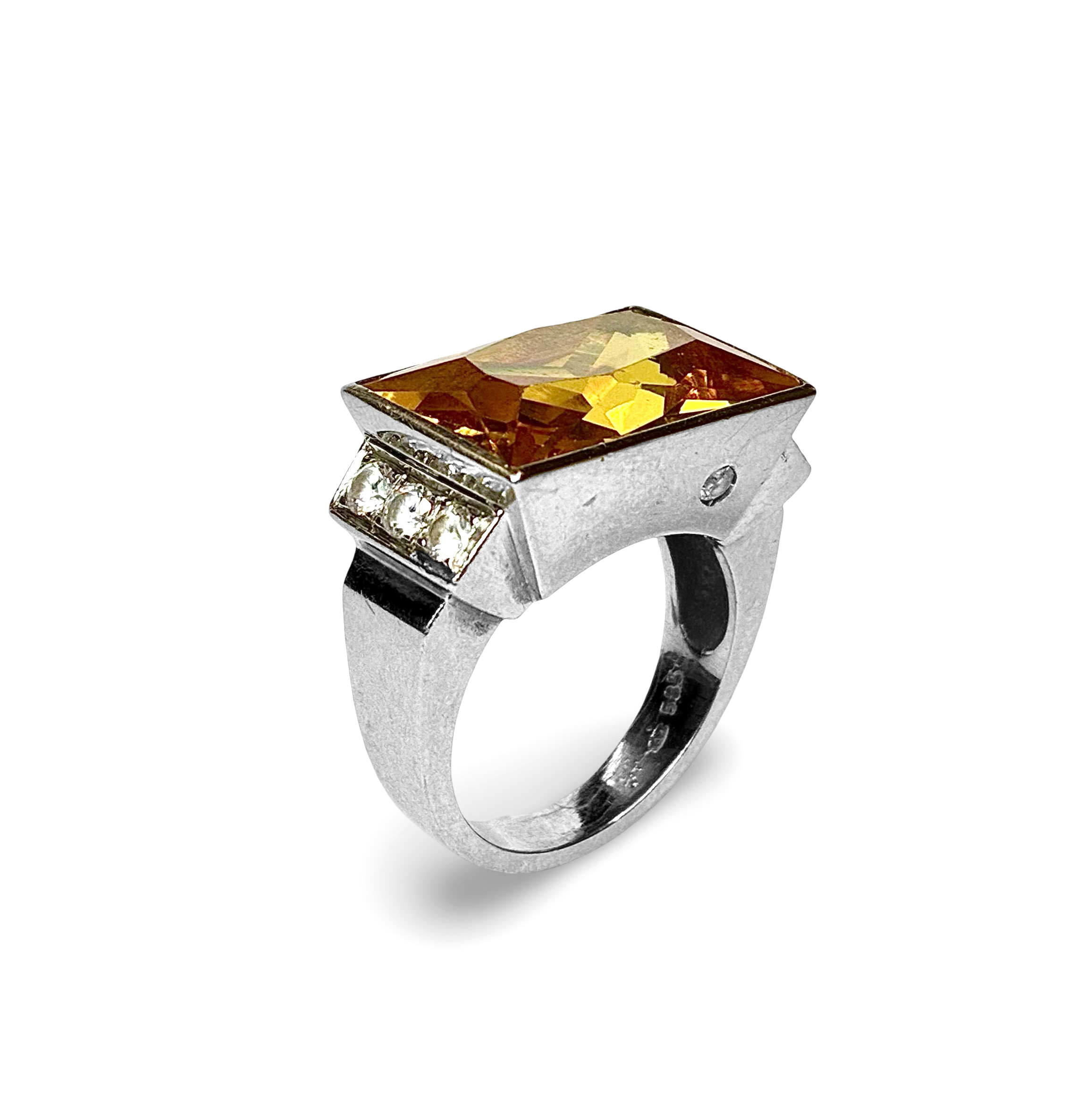 Damenring - Weißgold 585 - RW 57 - Privatbesitz