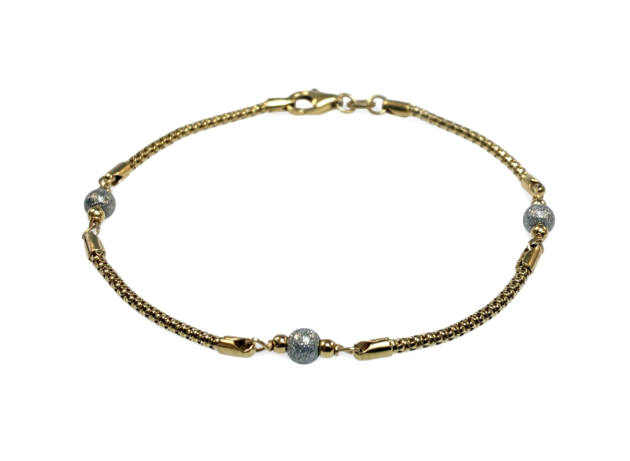 Armkette - Gold Weißgold 750 - Länge ca. 18cm - Privatbesitz